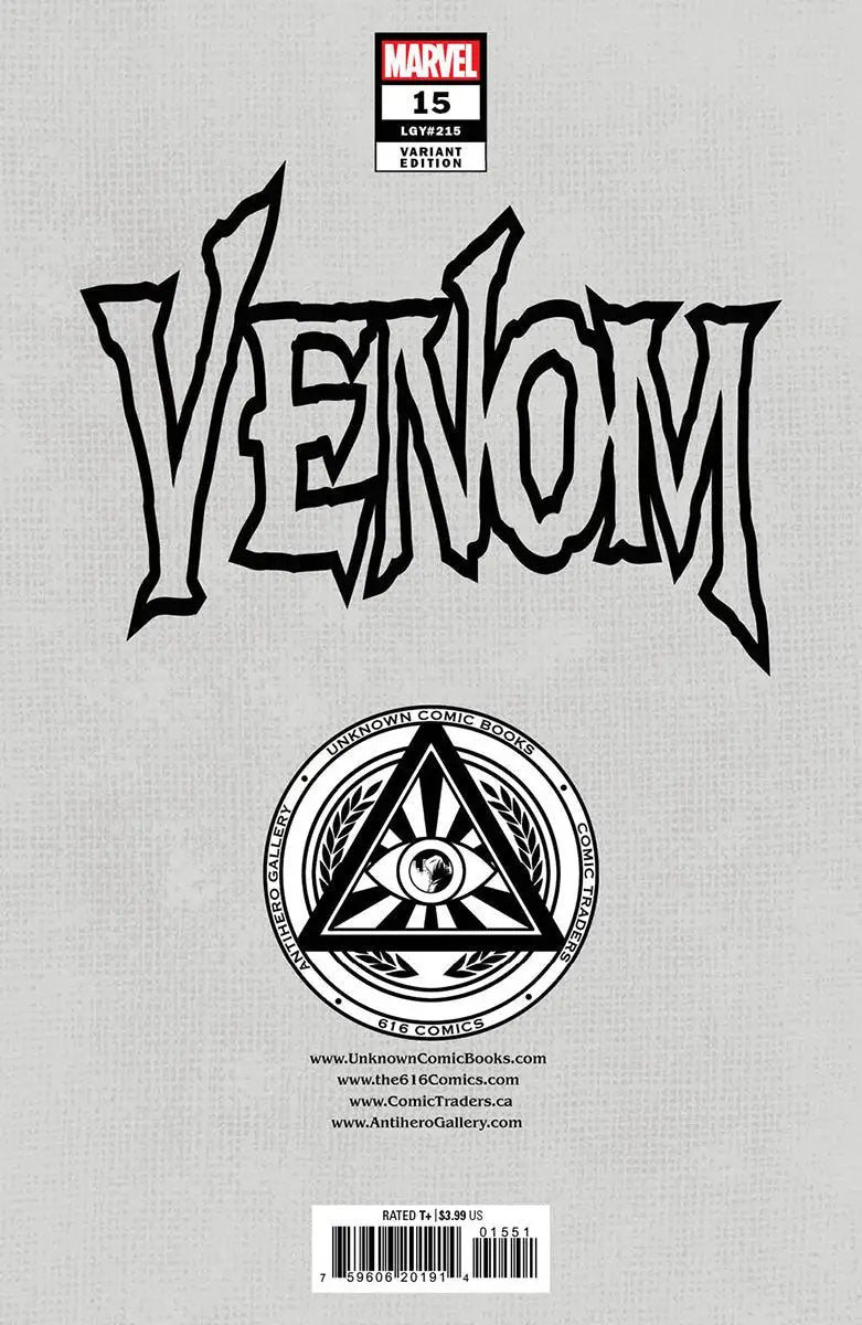 Venom #15 [Dwb] Unknown Comics Marco Mastrazzo Exclusive Var (01/18/2023) by Unknown Comic Books