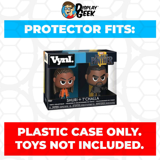Pop Protector for Vynl 2 Pack Shuri & T'Challa Funko