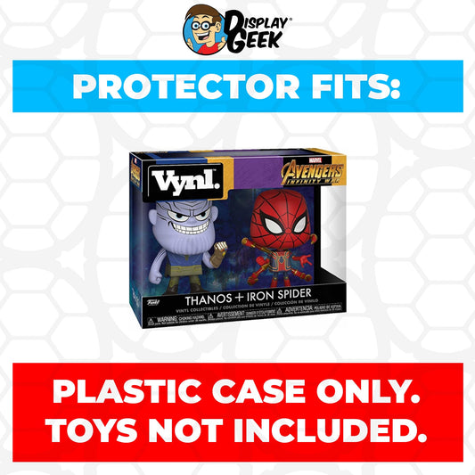 Pop Protector for Vynl 2 Pack Thanos & Iron Spider Funko