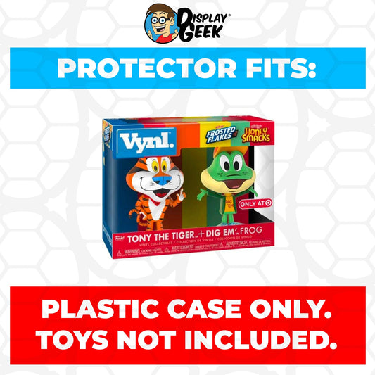 Pop Protector for Vynl 2 Pack Tony The Tiger & Dig Em' Frog Funko