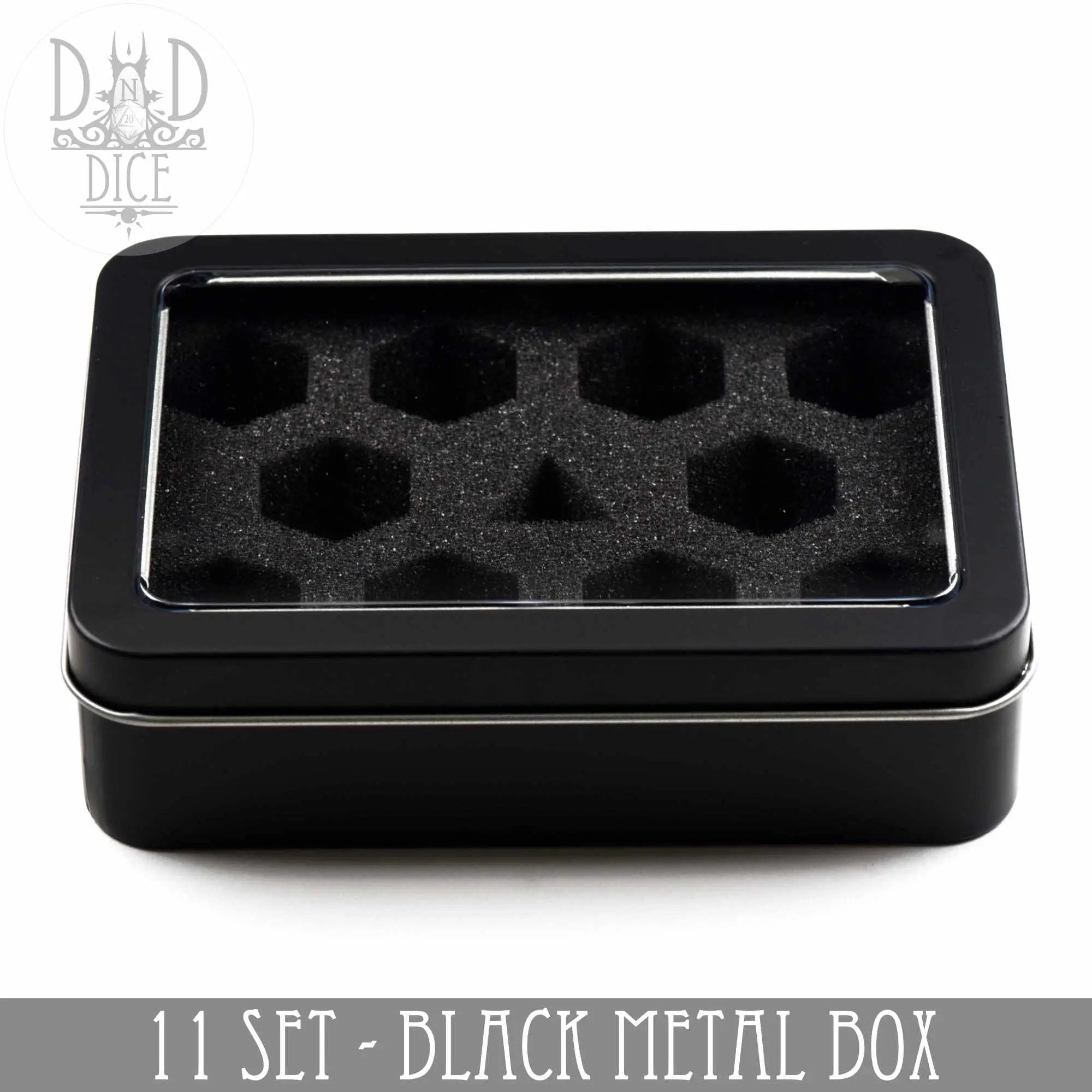 Metal Gift Box - 11 Dice Set by DNDDICE.COM