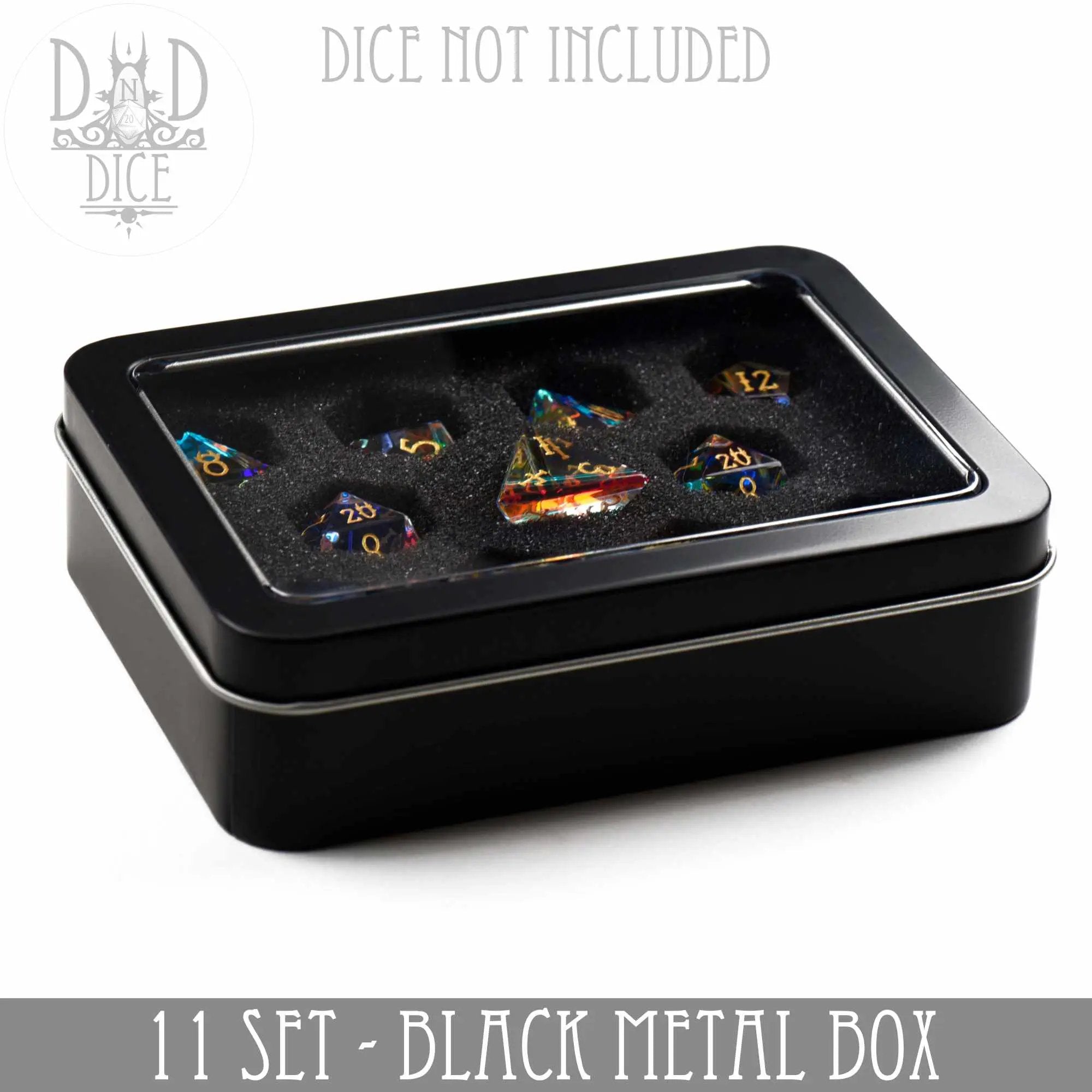 Metal Gift Box - 11 Dice Set by DNDDICE.COM