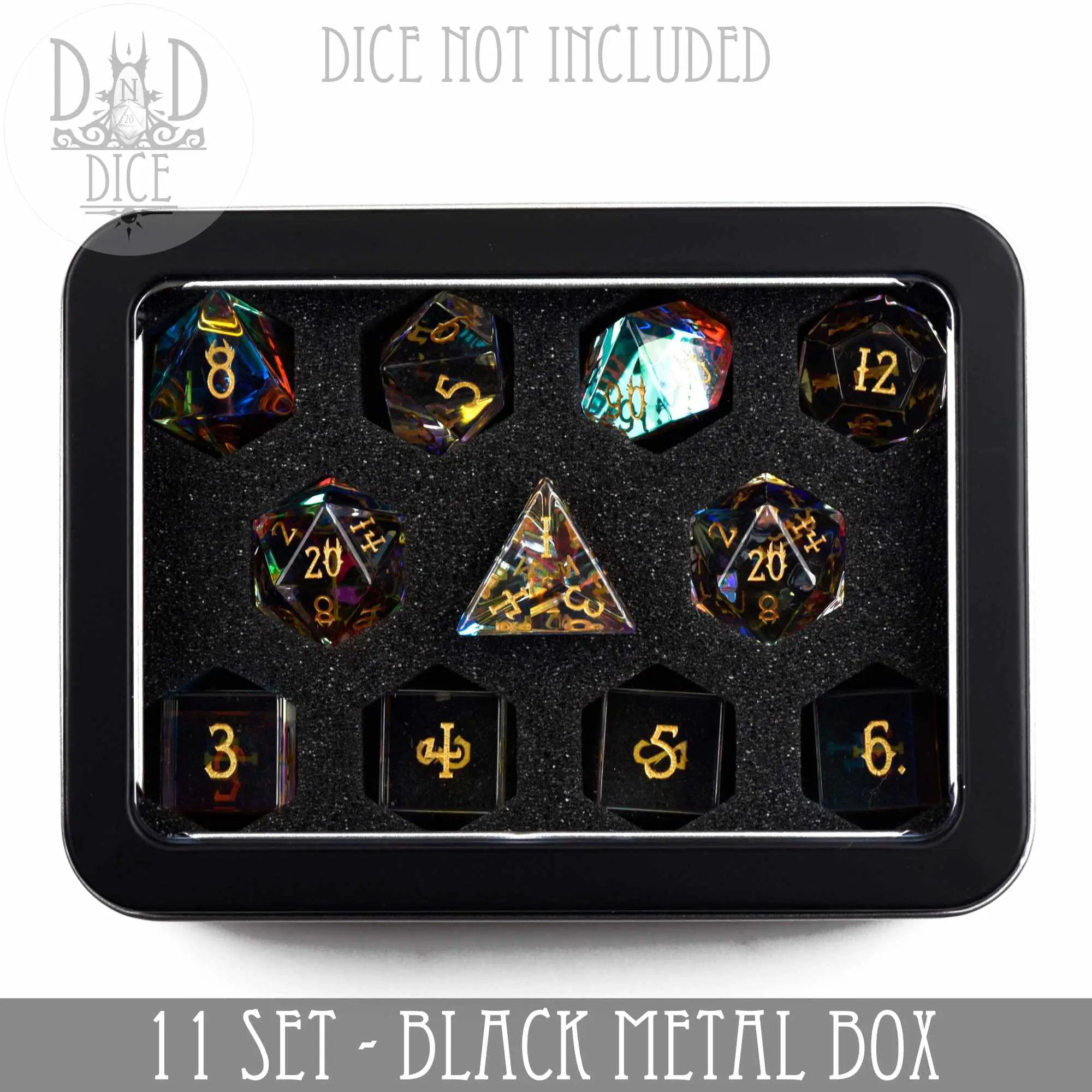 Metal Gift Box - 11 Dice Set by DNDDICE.COM