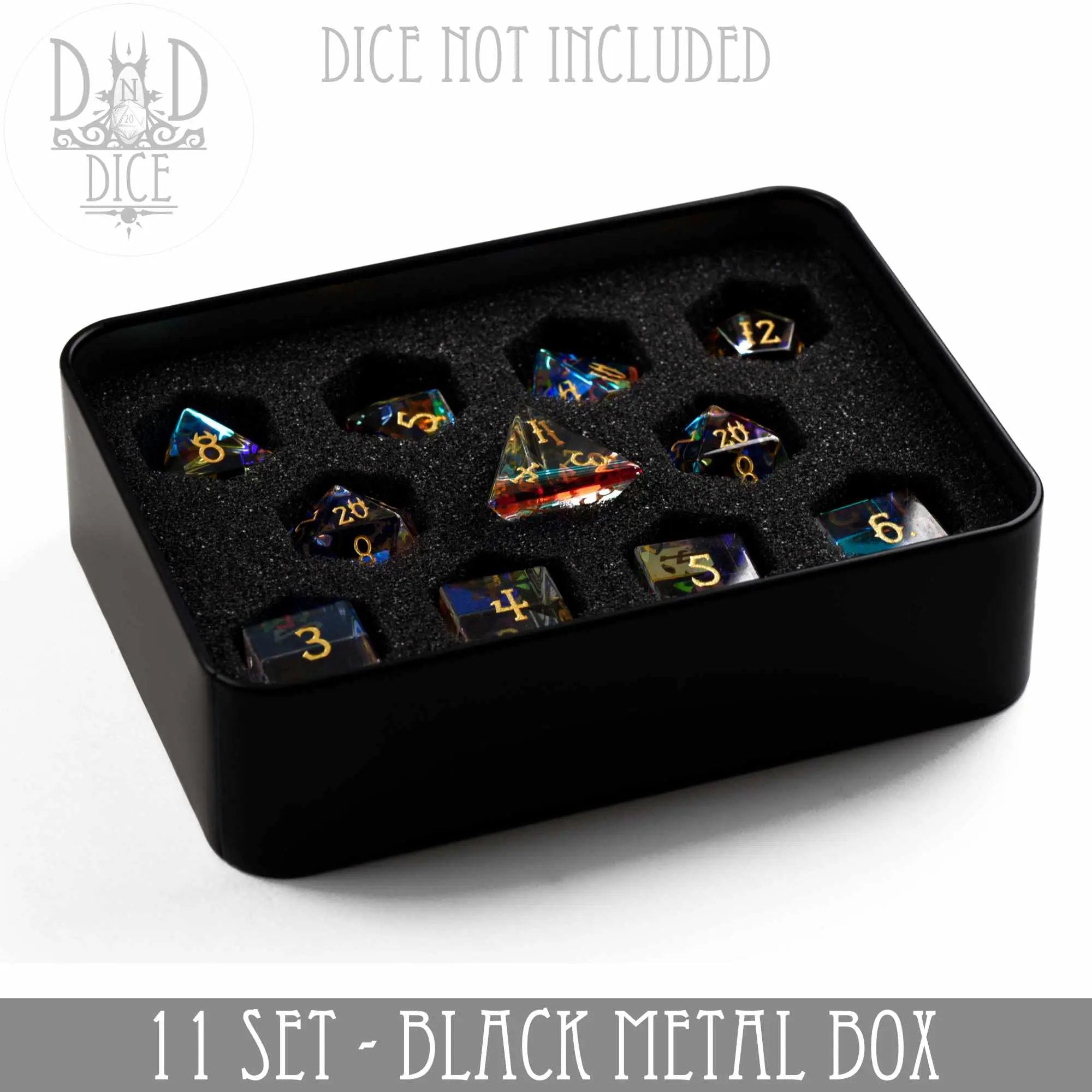 Metal Gift Box - 11 Dice Set by DNDDICE.COM