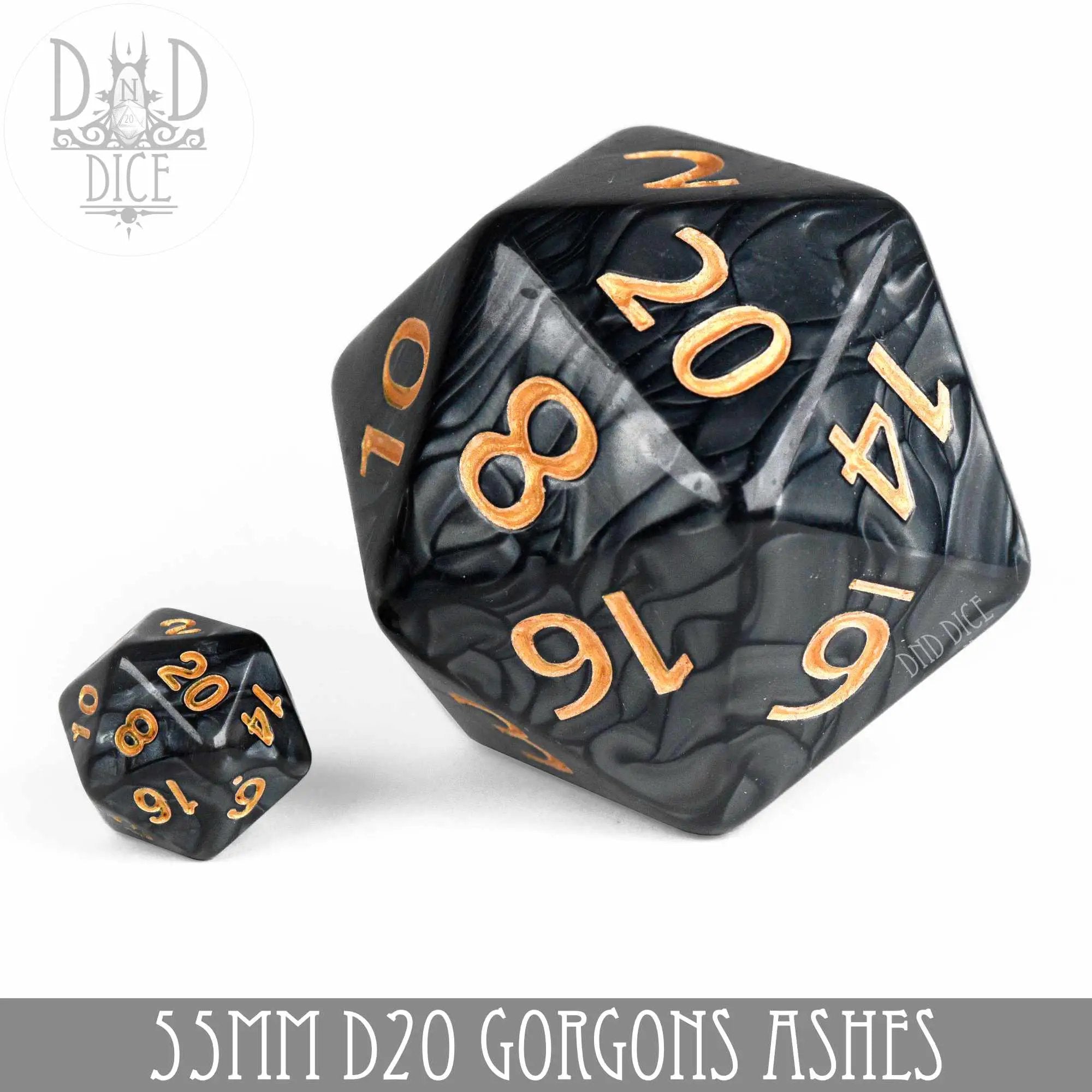 55mm D20 - Gorgons Ashes by DNDDICE.COM