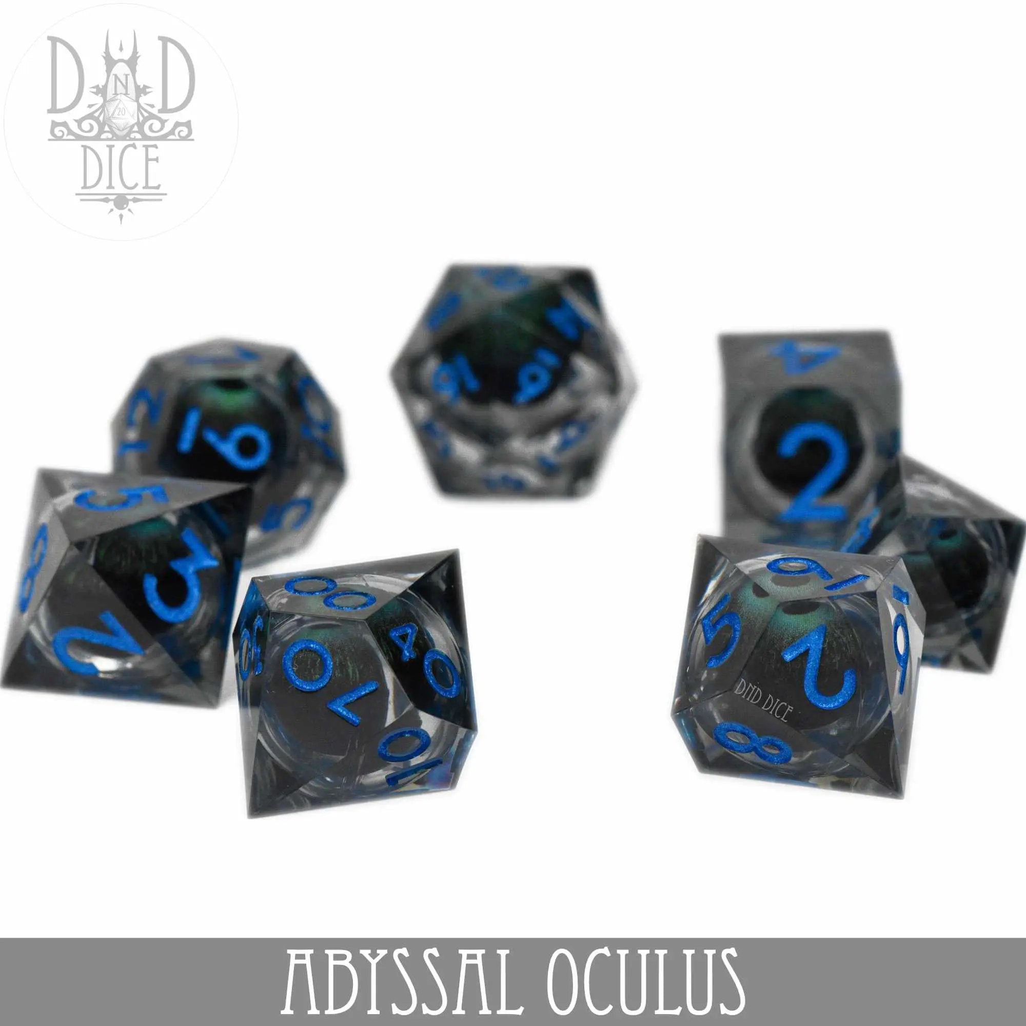 Abyssal Oculus Liquid Core Dice Set by DNDDICE.COM