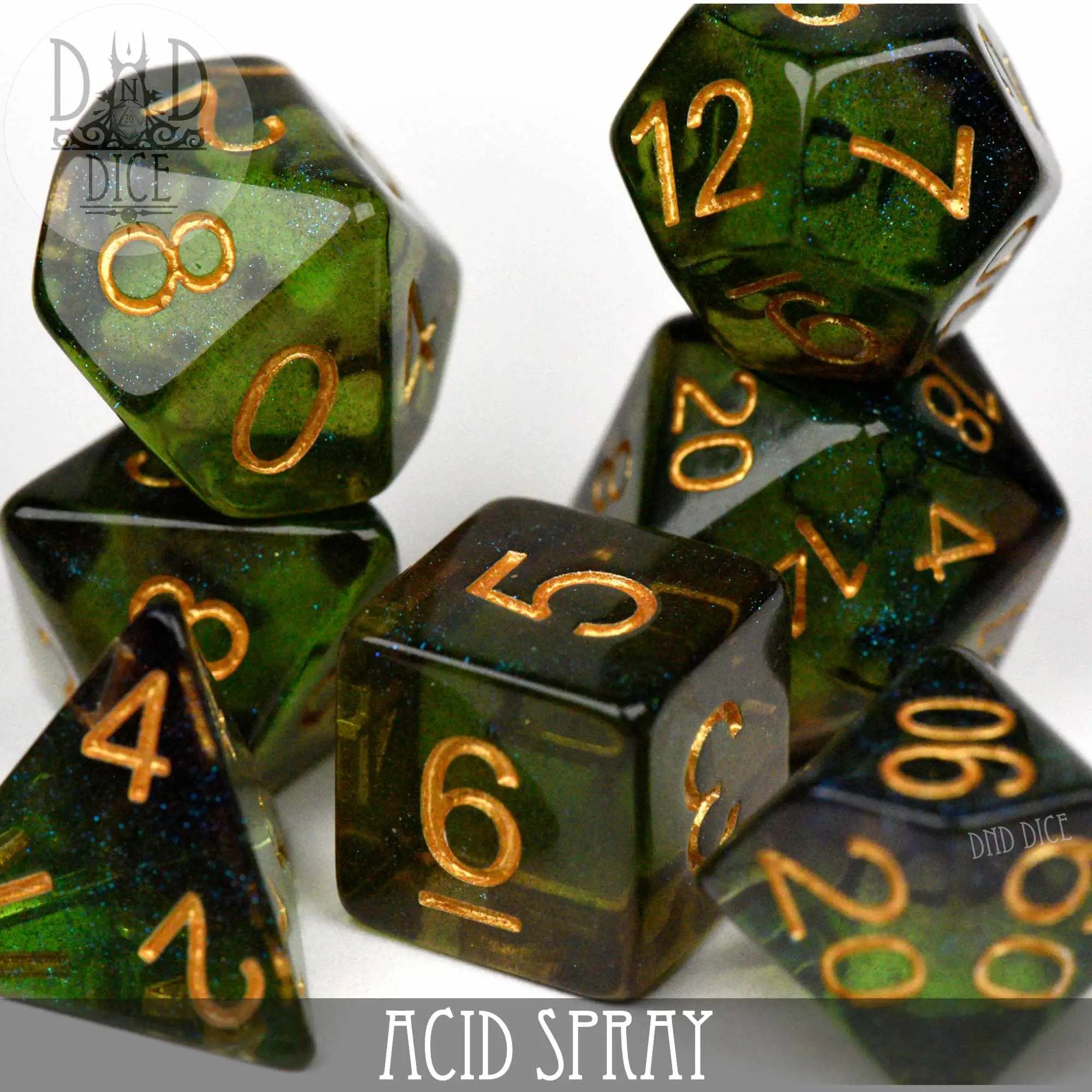 Acid Spray Dice Set by DNDDICE.COM
