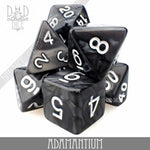 Adamantium 7 or 11 Dice Set by DNDDICE.COM