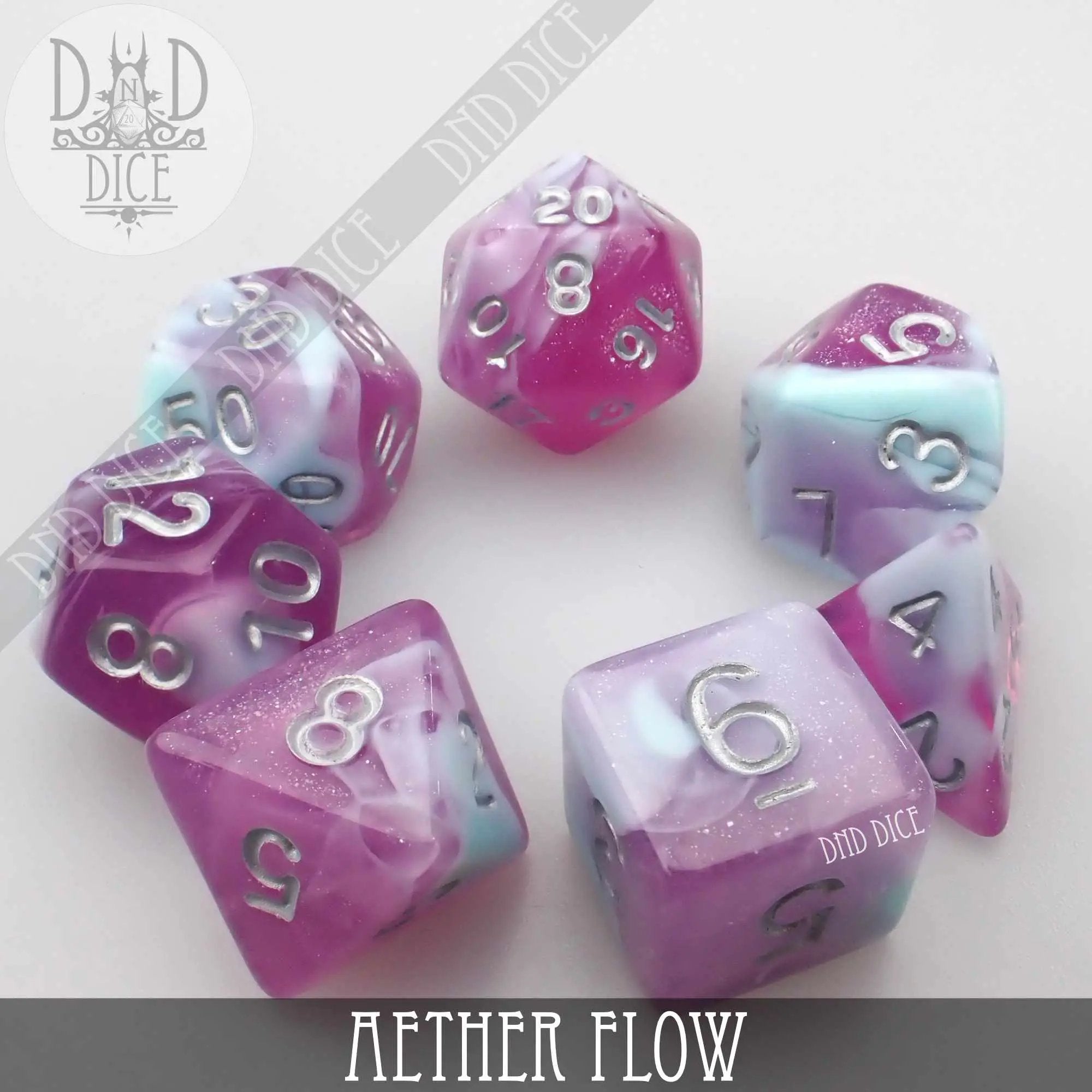 Aether Flow Dice Set by DNDDICE.COM