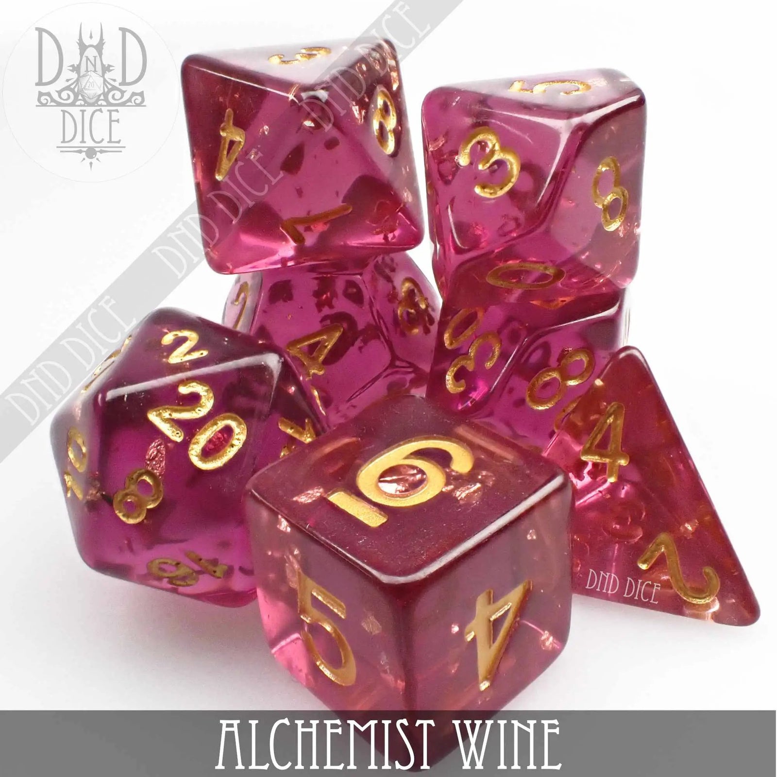Alchemist Wine Dice Set by DNDDICE.COM