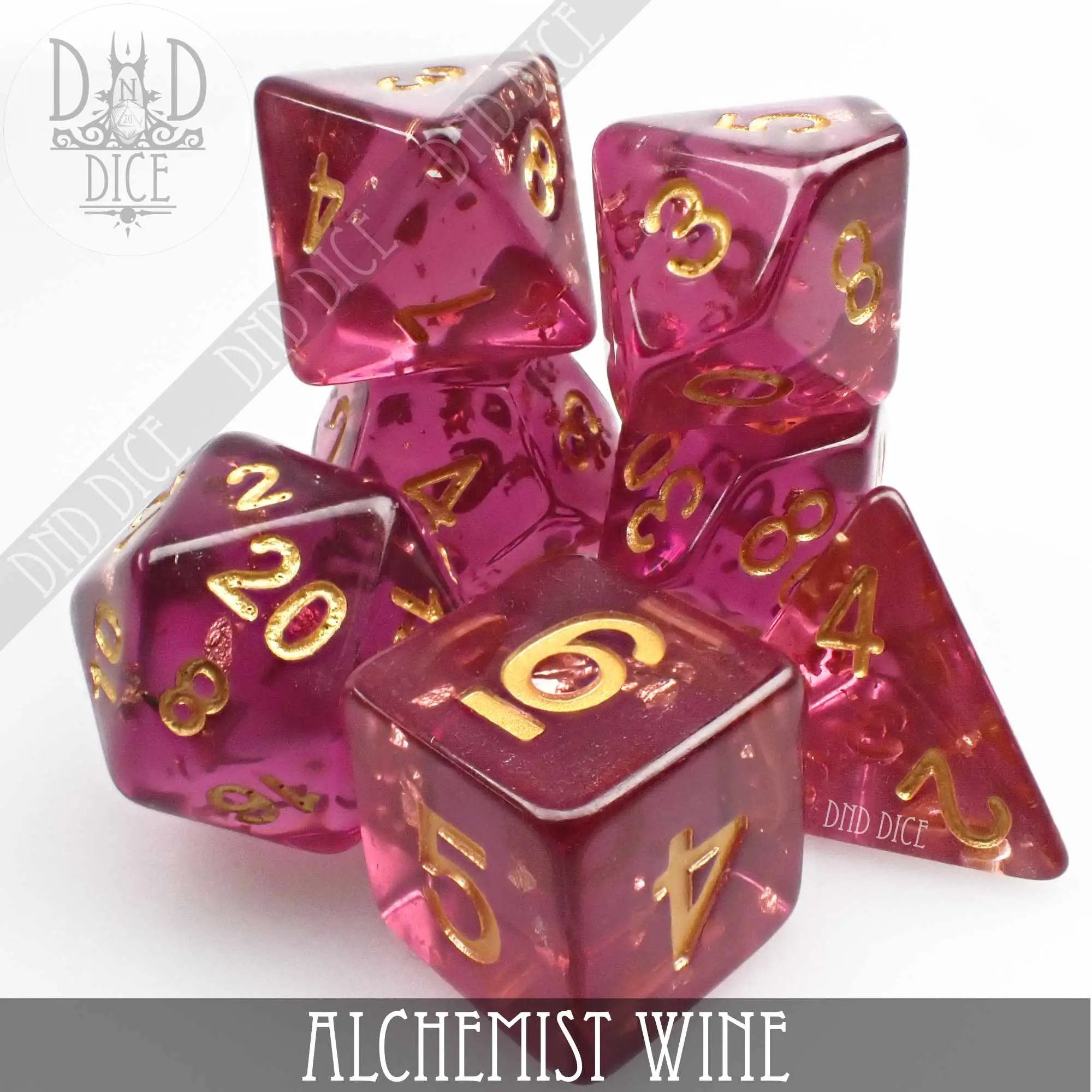 Alchemist Wine Dice Set by DNDDICE.COM