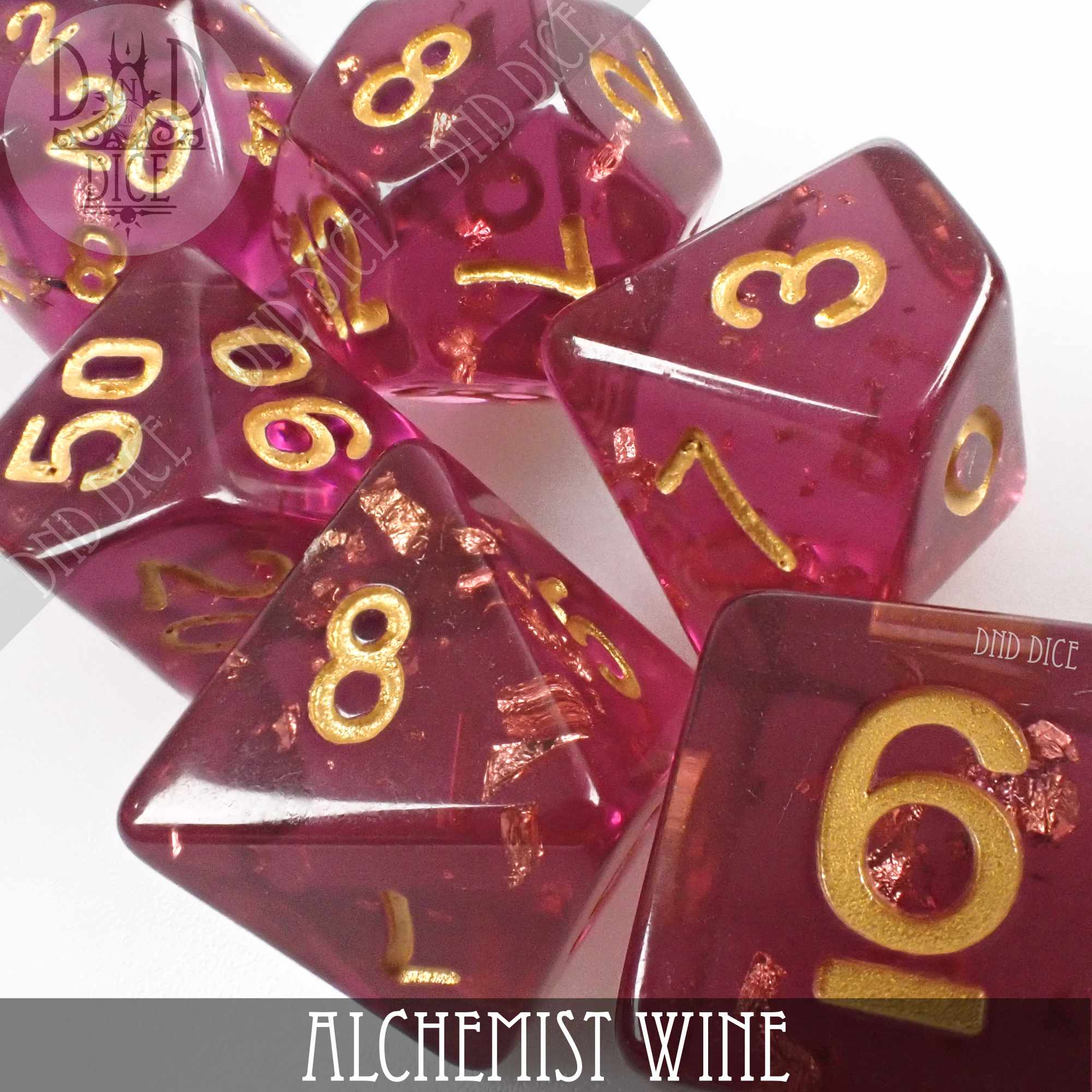 Alchemist Wine Dice Set by DNDDICE.COM