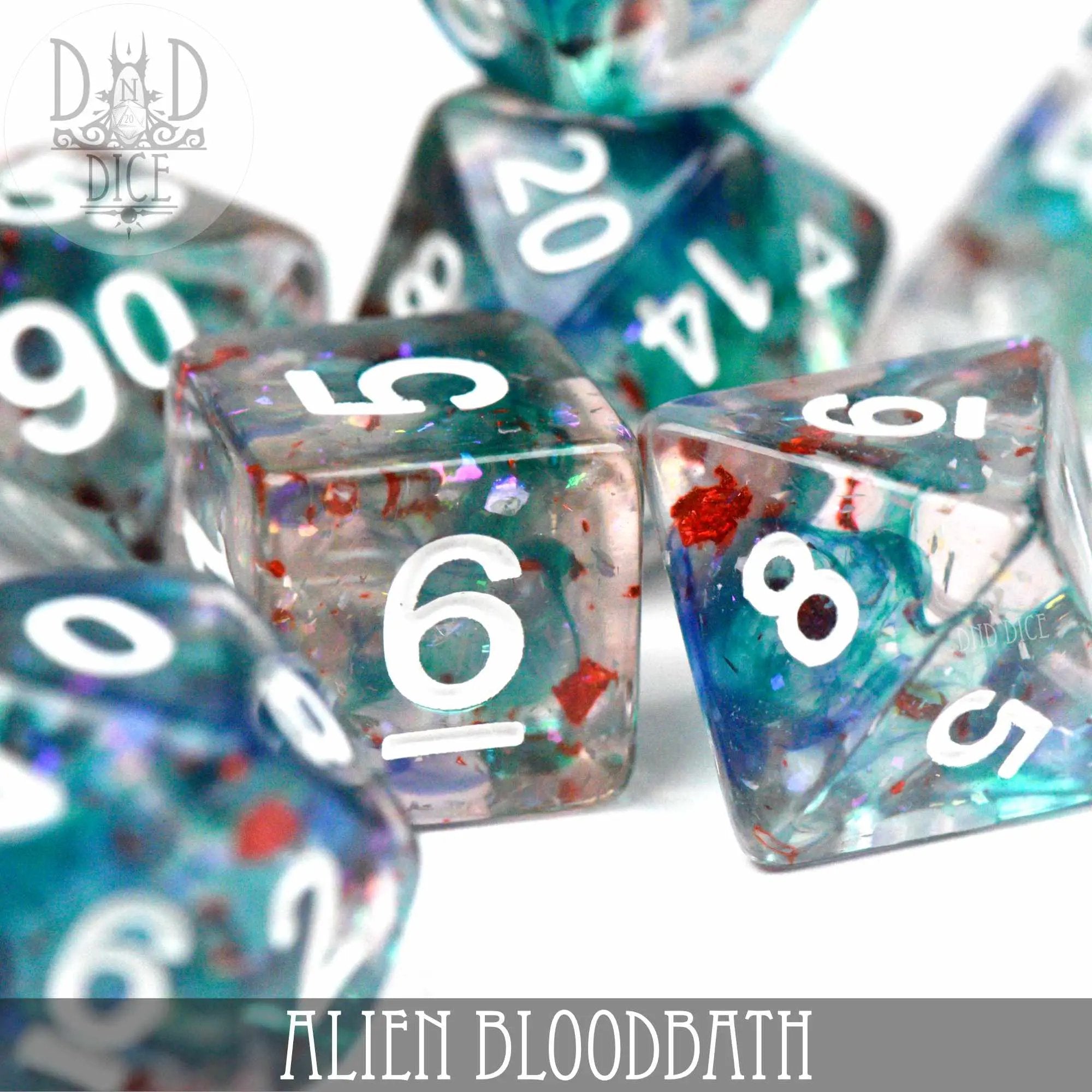 Alien Bloodbath Dice Set by DNDDICE.COM