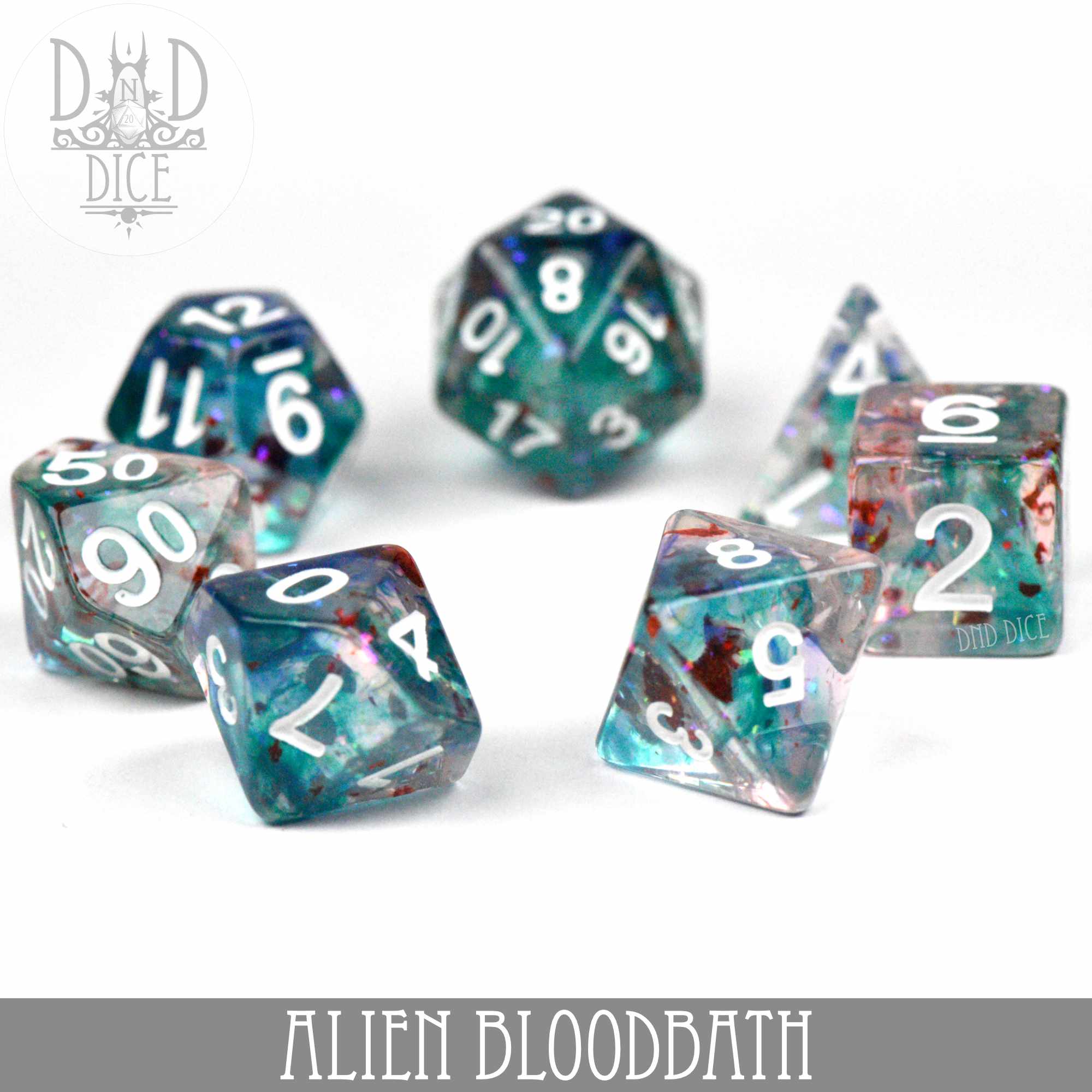 Alien Bloodbath Dice Set by DNDDICE.COM