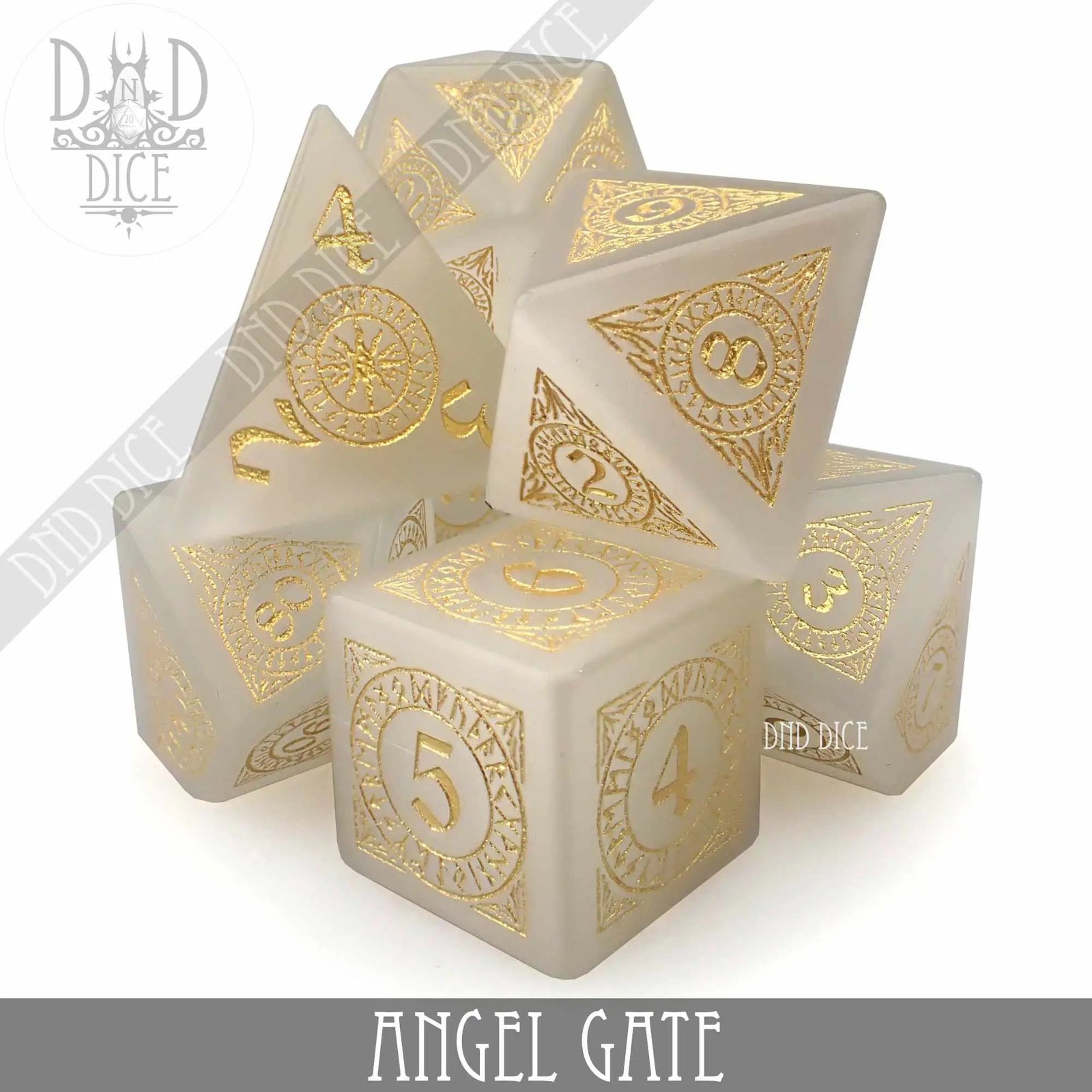 Angel Gate Cat's Eye Dice Set (Gift Box) by DNDDICE.COM
