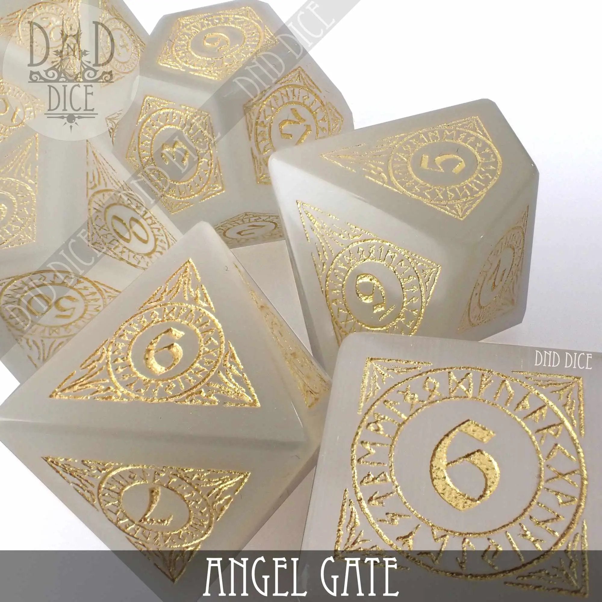Angel Gate Cat's Eye Dice Set (Gift Box) by DNDDICE.COM