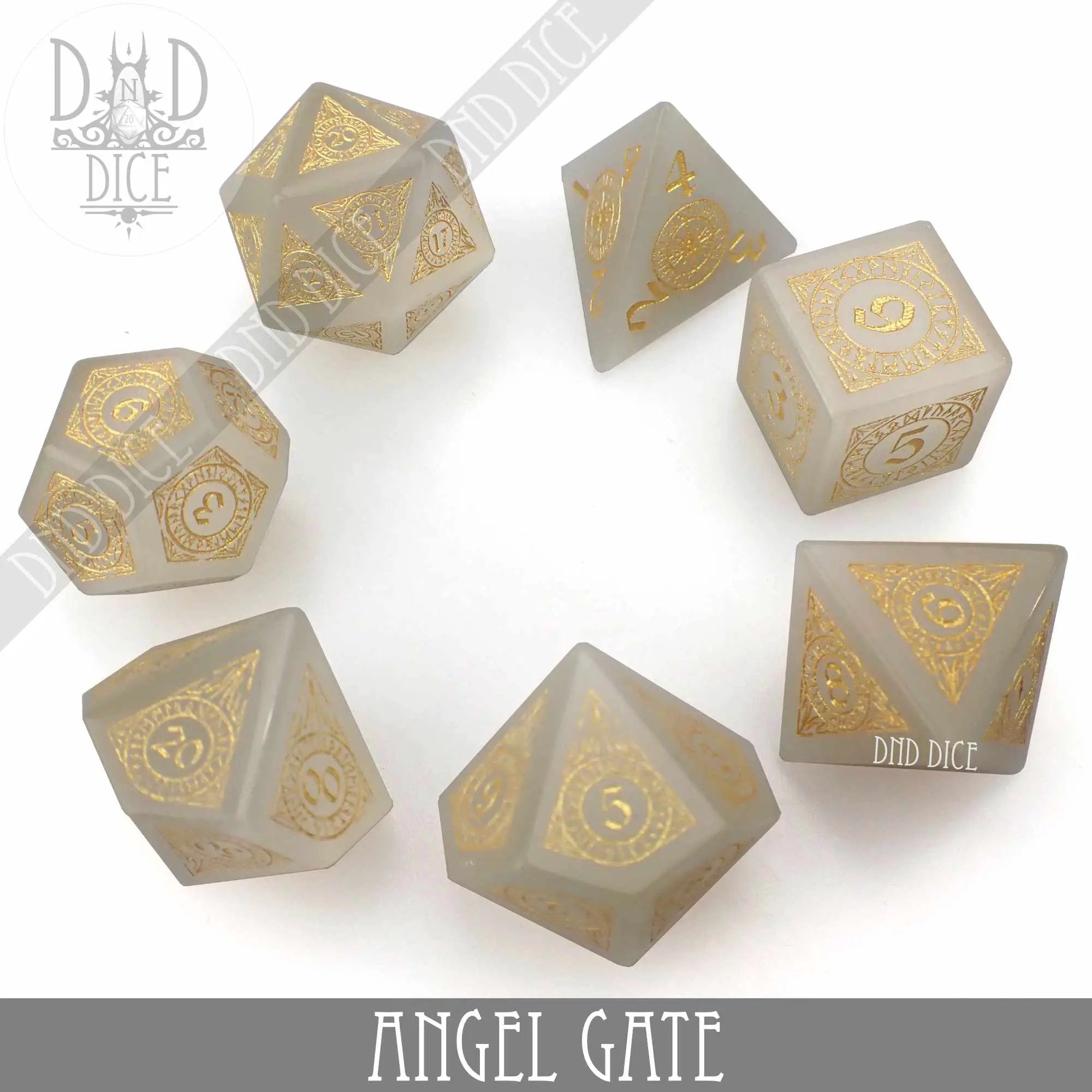 Angel Gate Cat's Eye Dice Set (Gift Box) by DNDDICE.COM