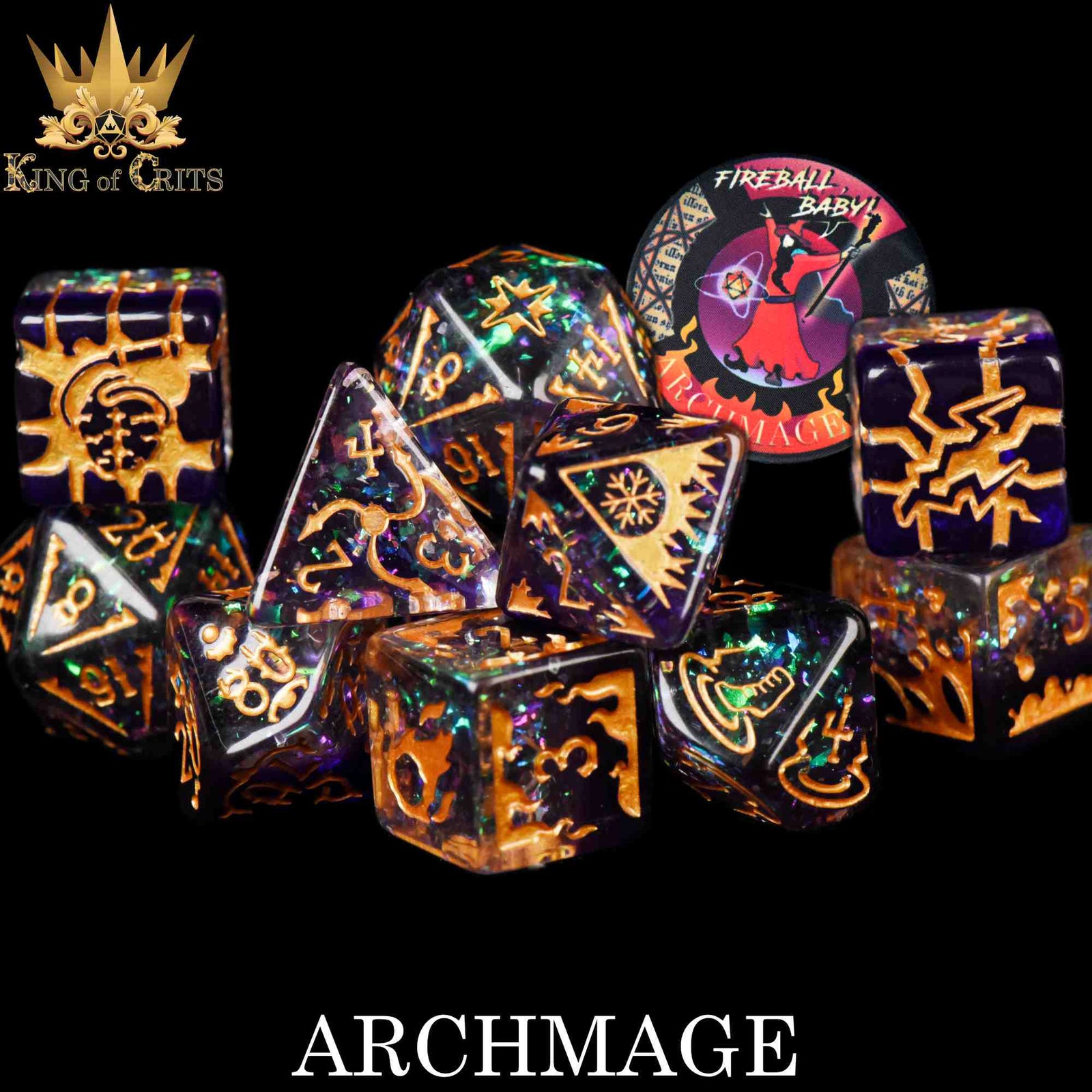 Archmage 11 Dice Set by DNDDICE.COM