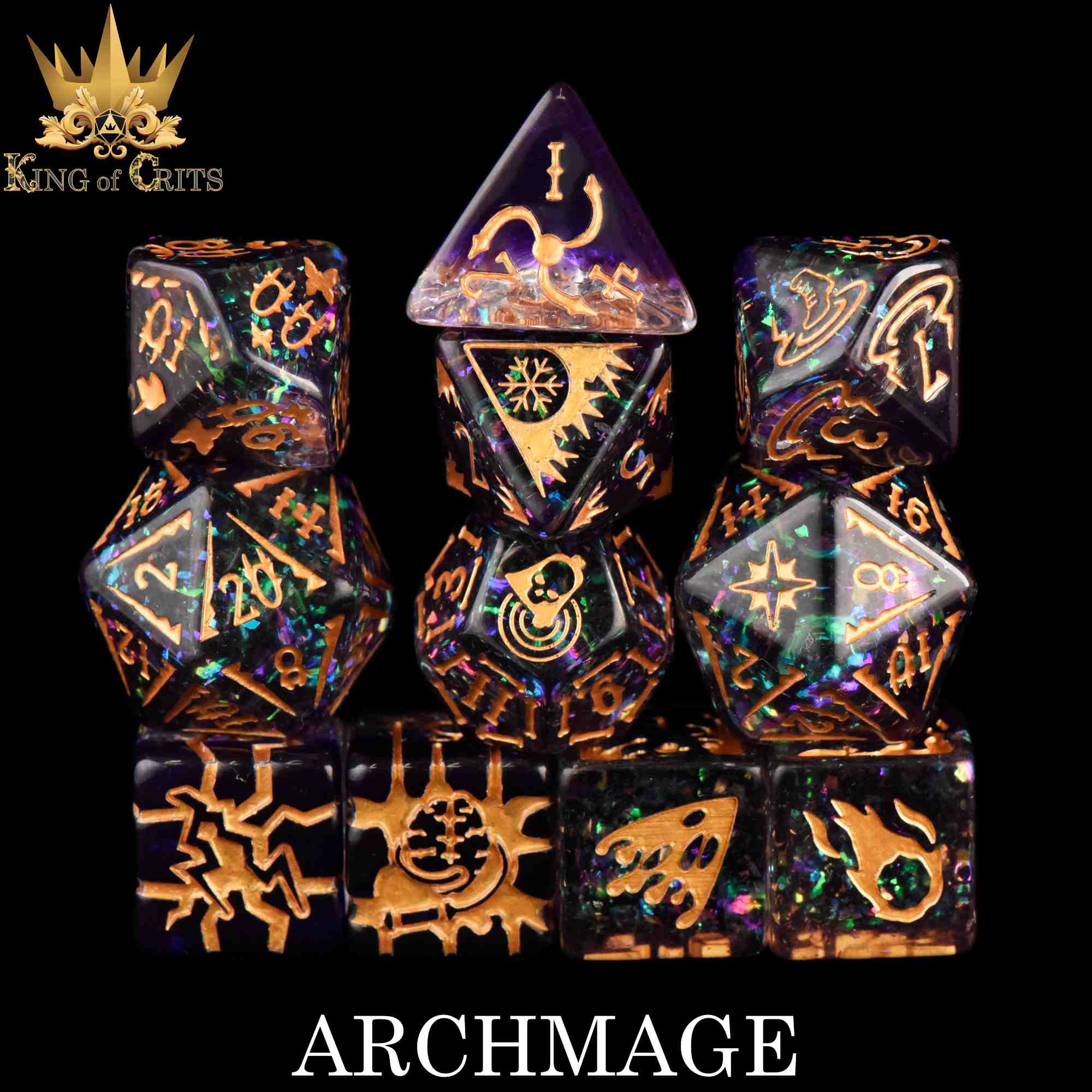 Archmage 11 Dice Set by DNDDICE.COM