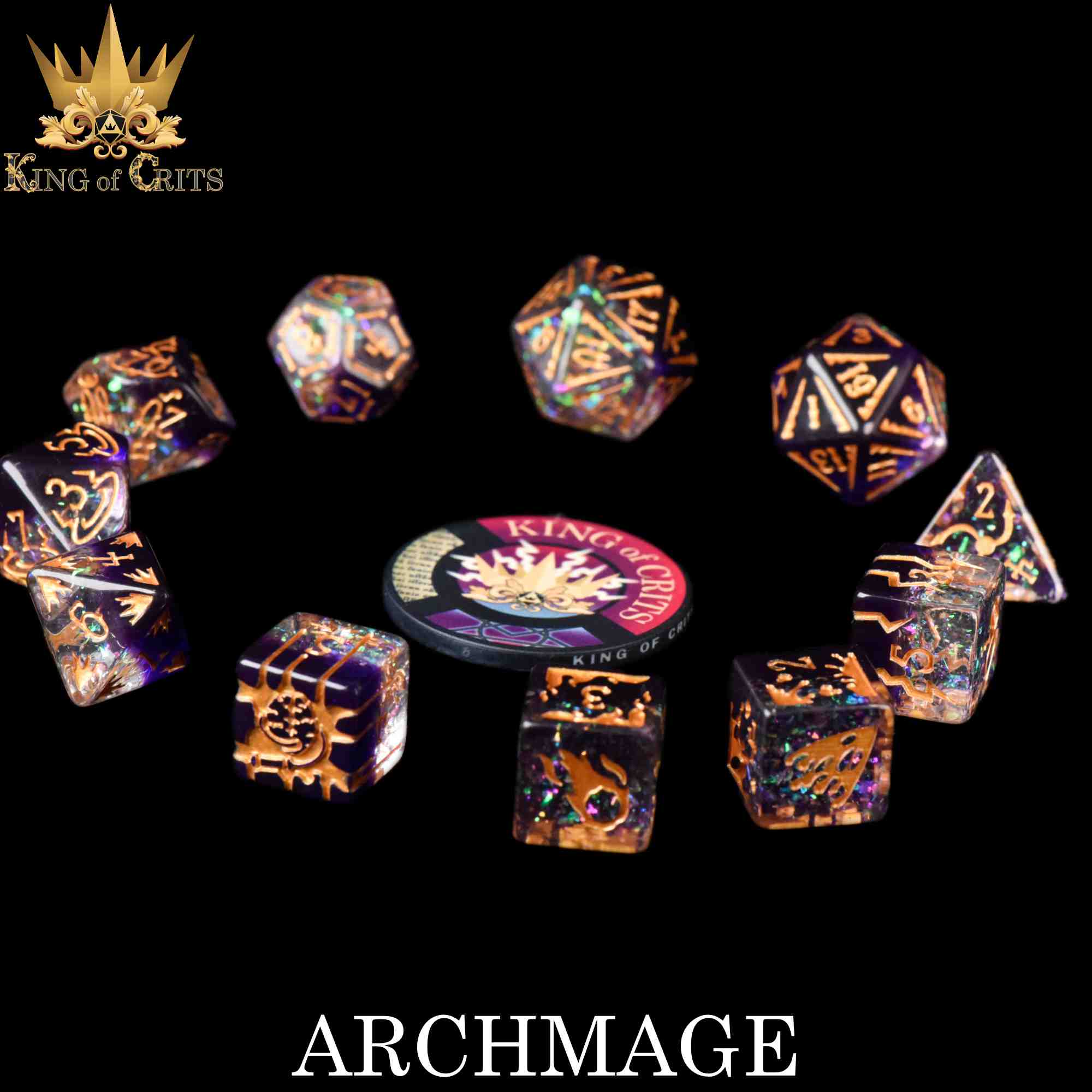 Archmage 11 Dice Set by DNDDICE.COM