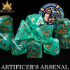 Artificer's Arsenal 11 Dice Set by DNDDICE.COM