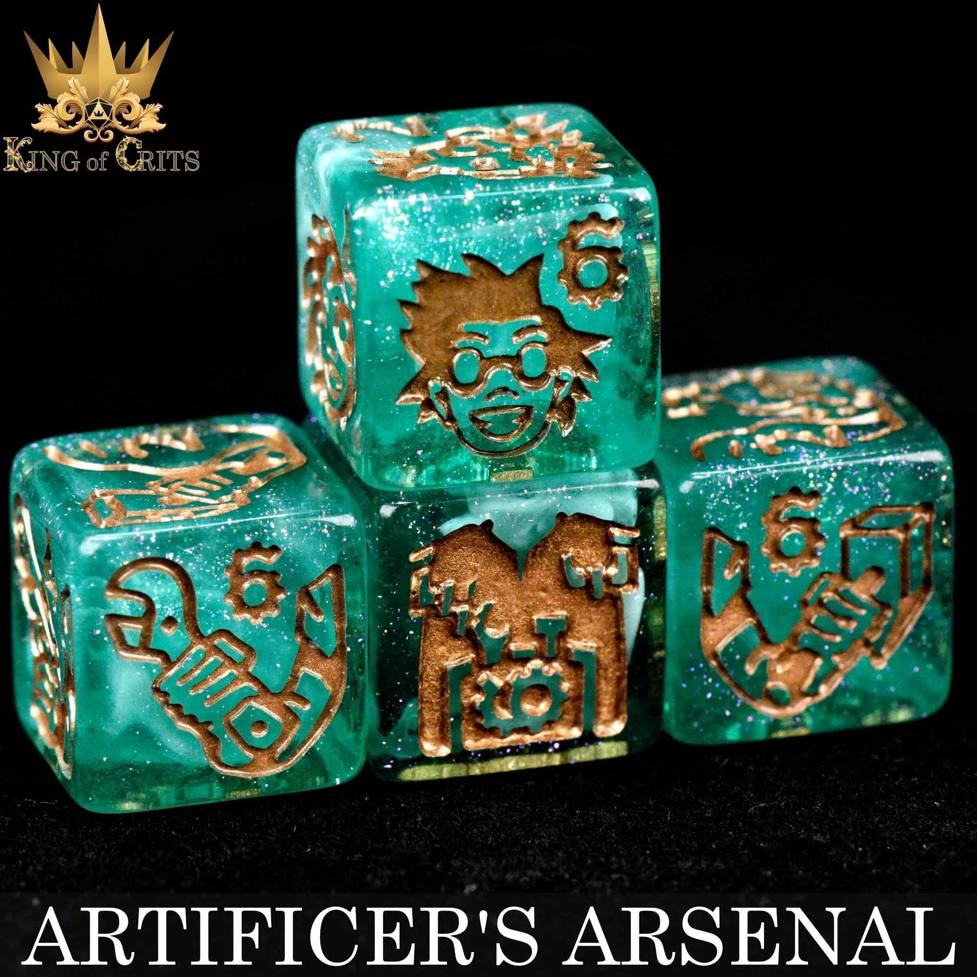 Artificer's Arsenal 11 Dice Set by DNDDICE.COM