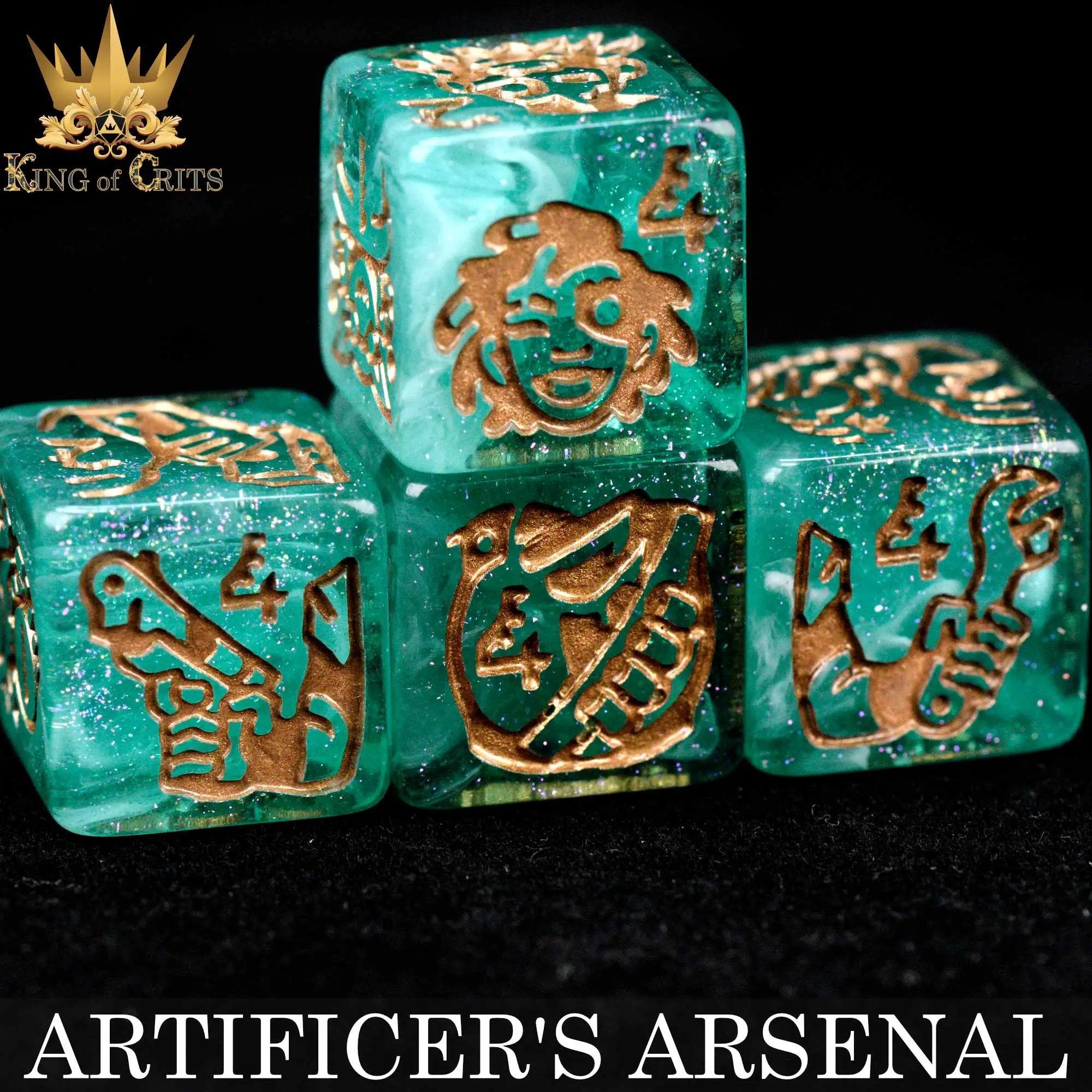Artificer's Arsenal 11 Dice Set by DNDDICE.COM