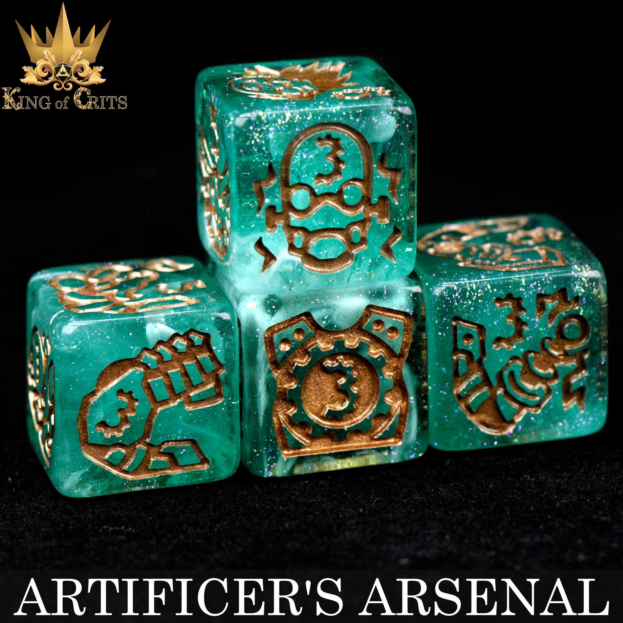 Artificer's Arsenal 11 Dice Set by DNDDICE.COM