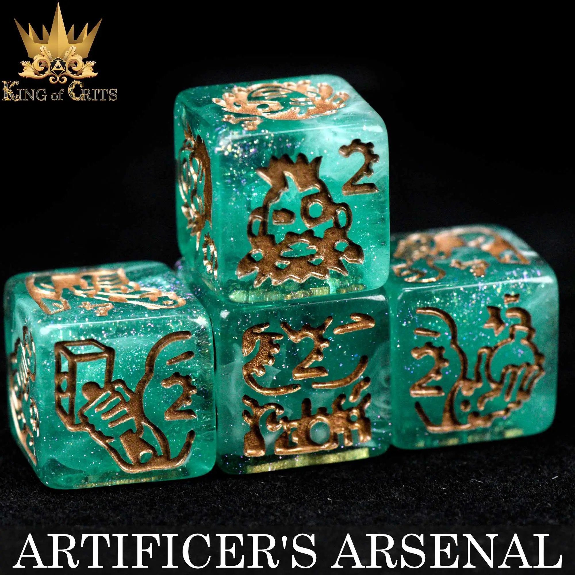 Artificer's Arsenal 11 Dice Set by DNDDICE.COM