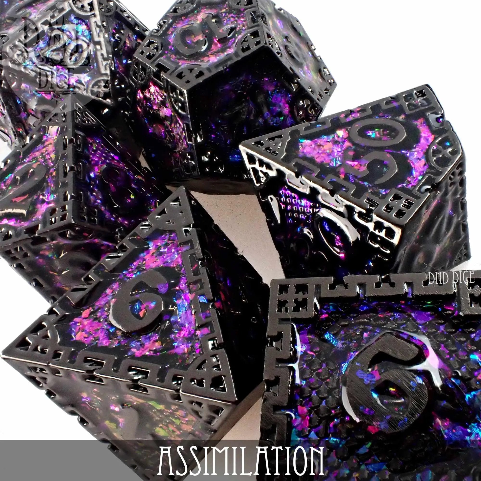 Assimilation Metal Dice Set by DNDDICE.COM