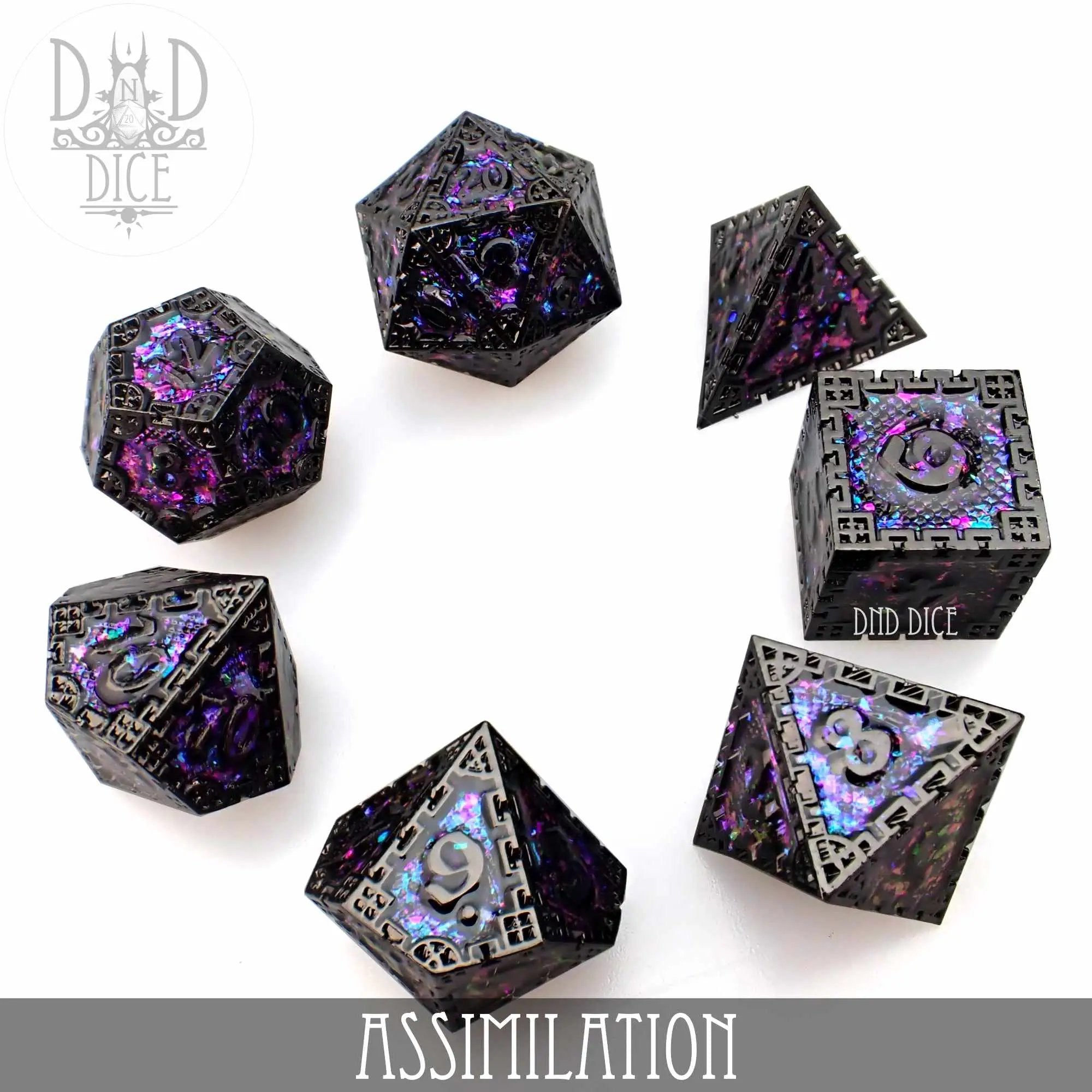 Assimilation Metal Dice Set by DNDDICE.COM