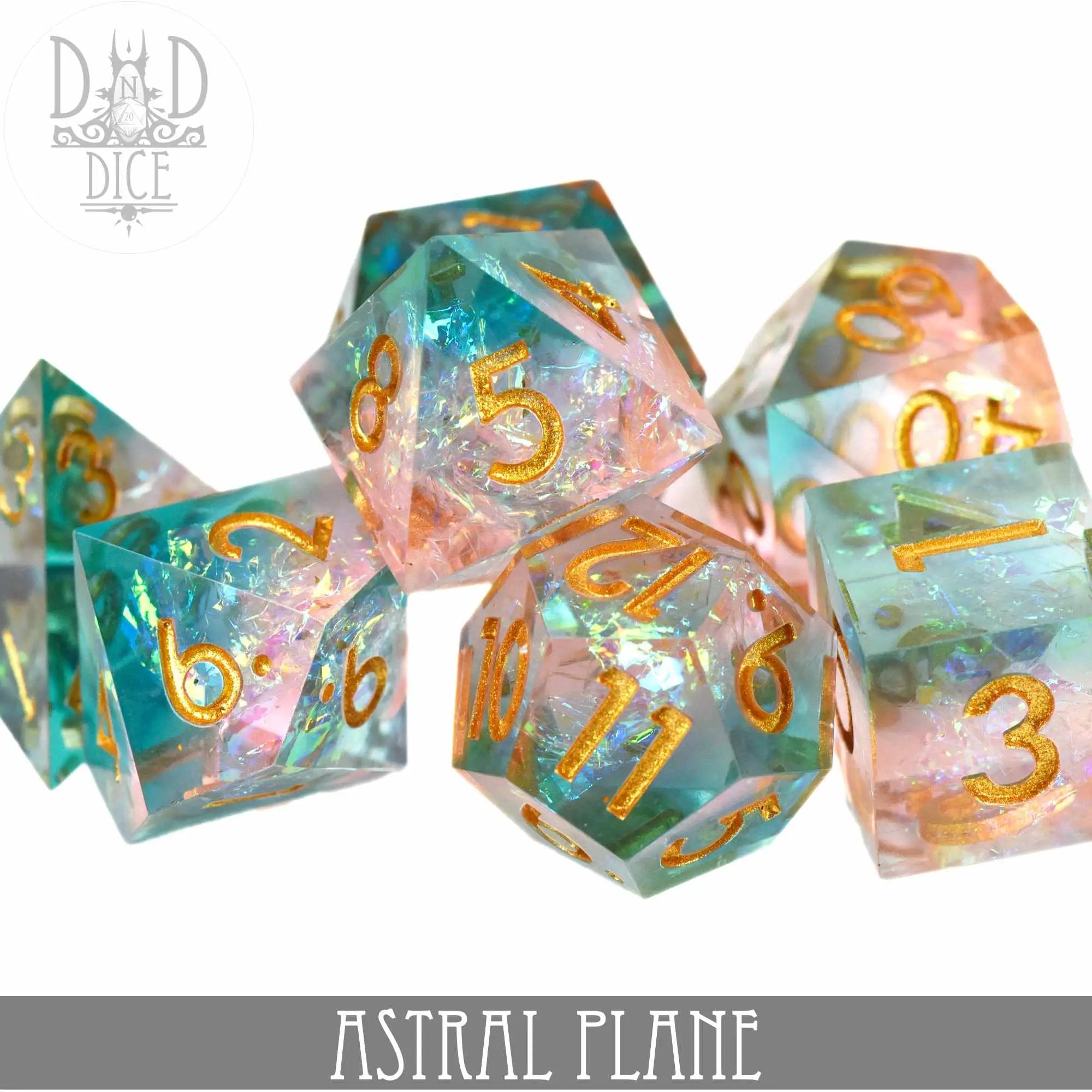 Astral Plane Handmade Dice Set by DNDDICE.COM