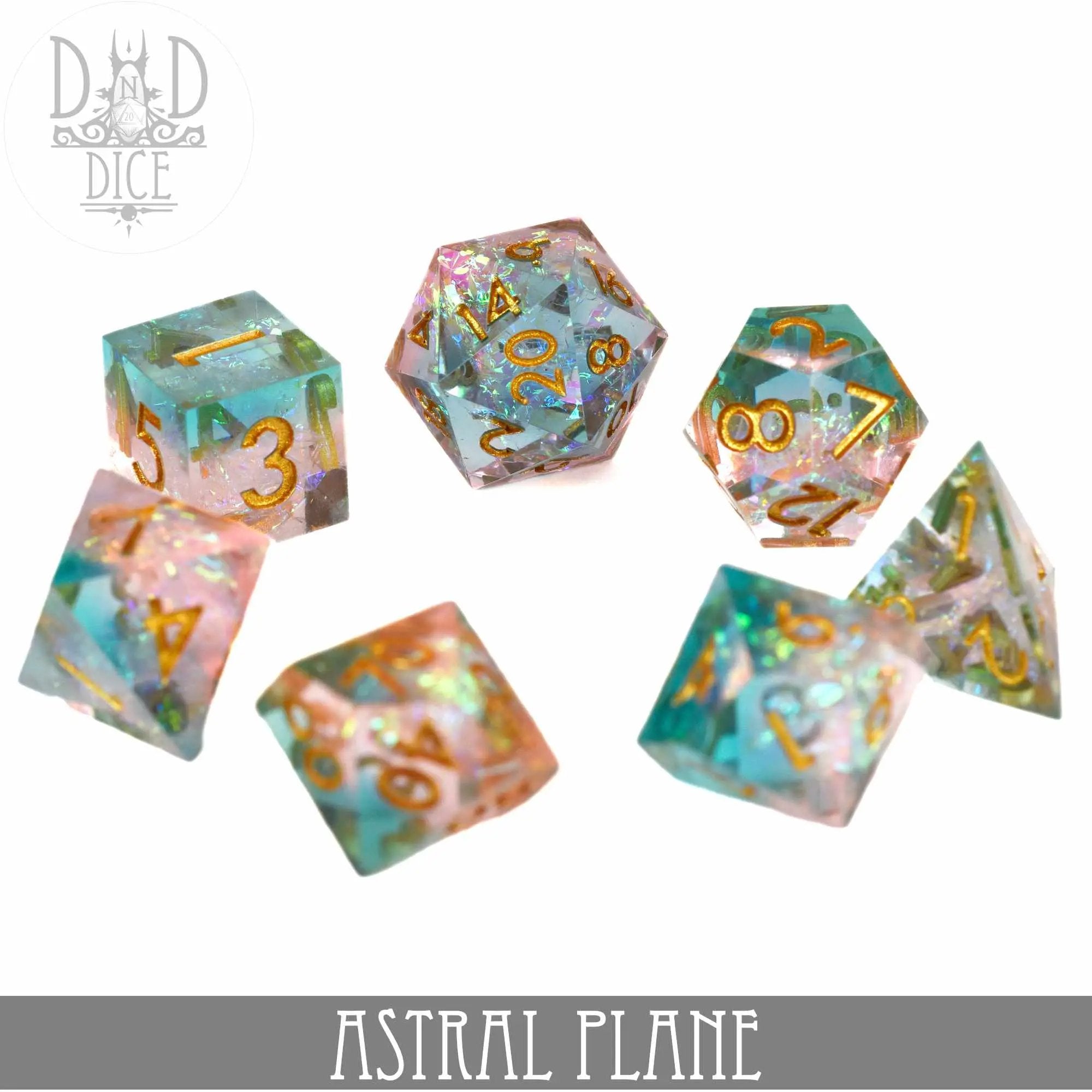 Astral Plane Handmade Dice Set by DNDDICE.COM