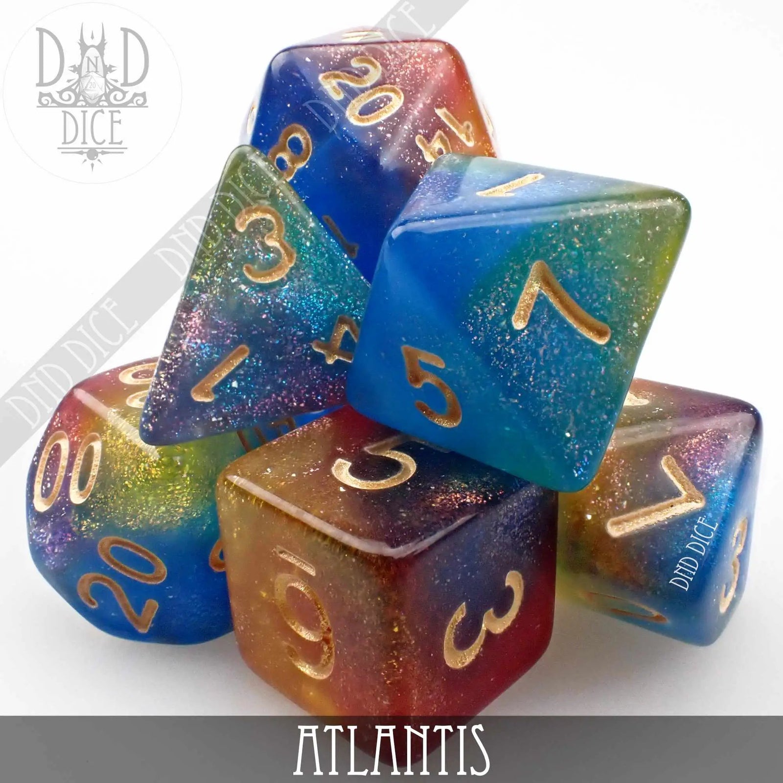 Atlantis Dice Set by DNDDICE.COM