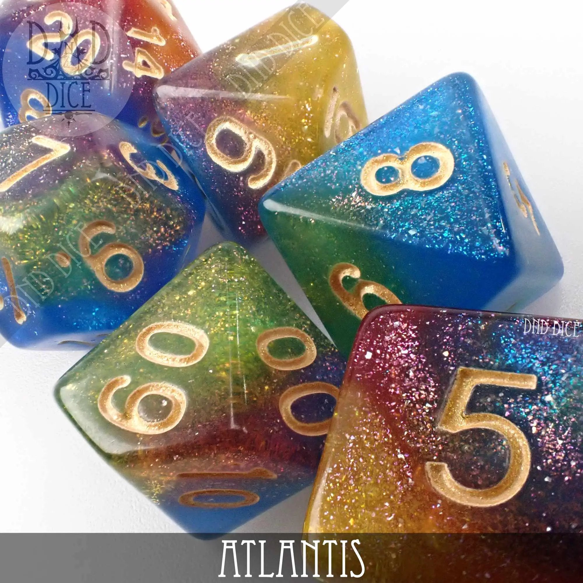 Atlantis Dice Set by DNDDICE.COM
