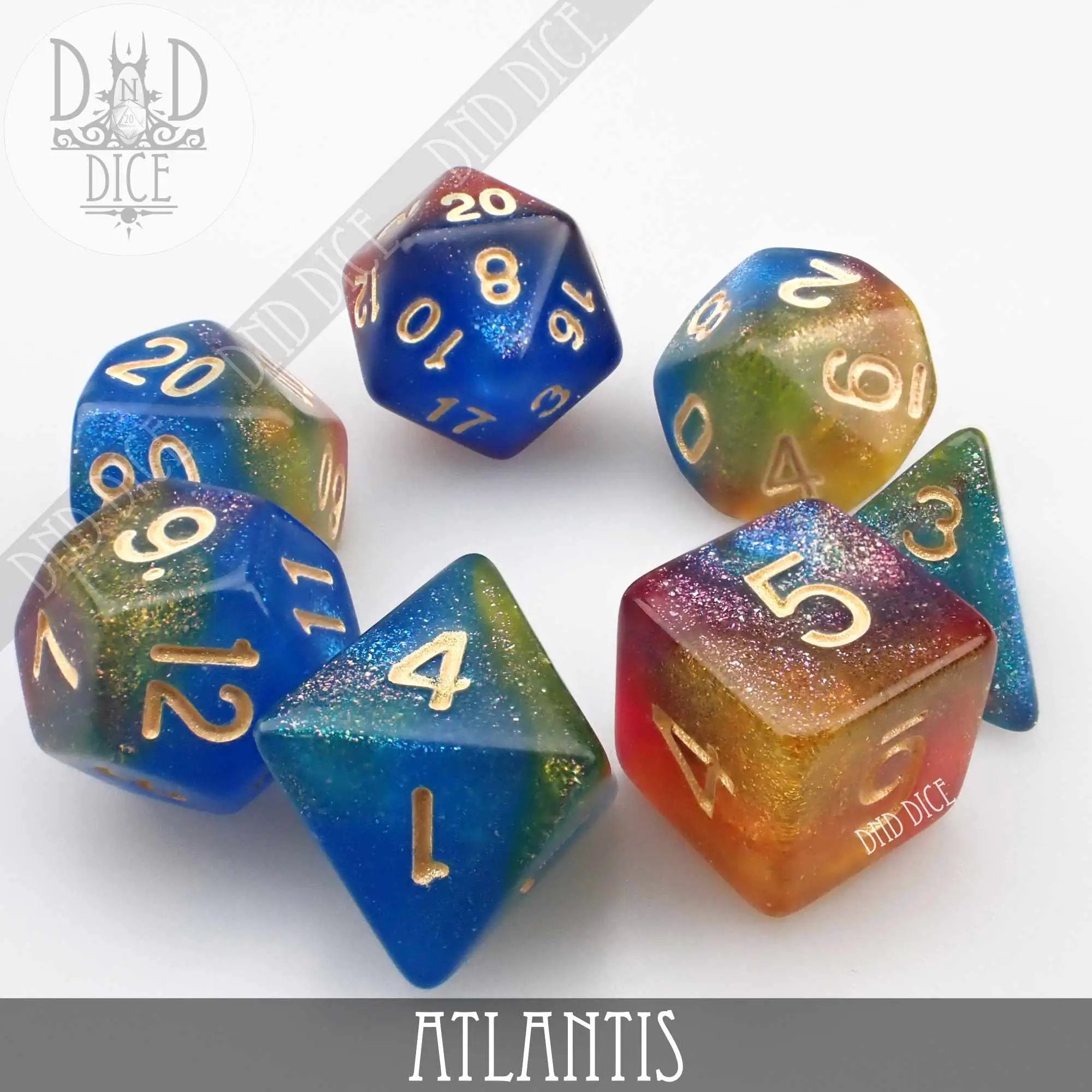 Atlantis Dice Set by DNDDICE.COM