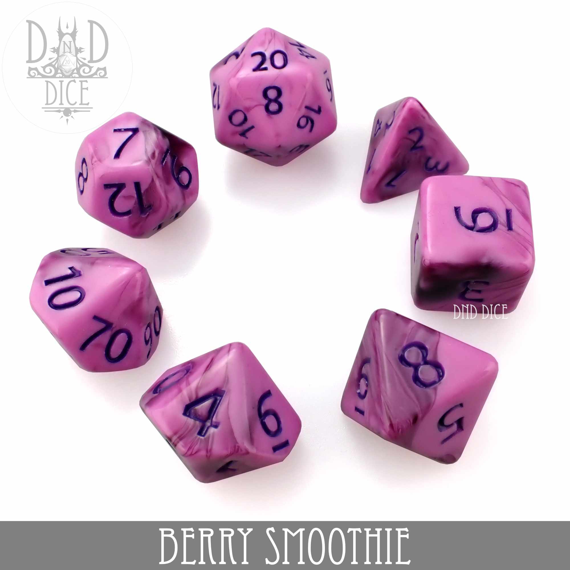 Berry Smoothie Dice Set by DNDDICE.COM