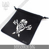 Dwarven Black & White Dice Bag by DNDDICE.COM