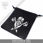 Dwarven Black & White Dice Bag by DNDDICE.COM