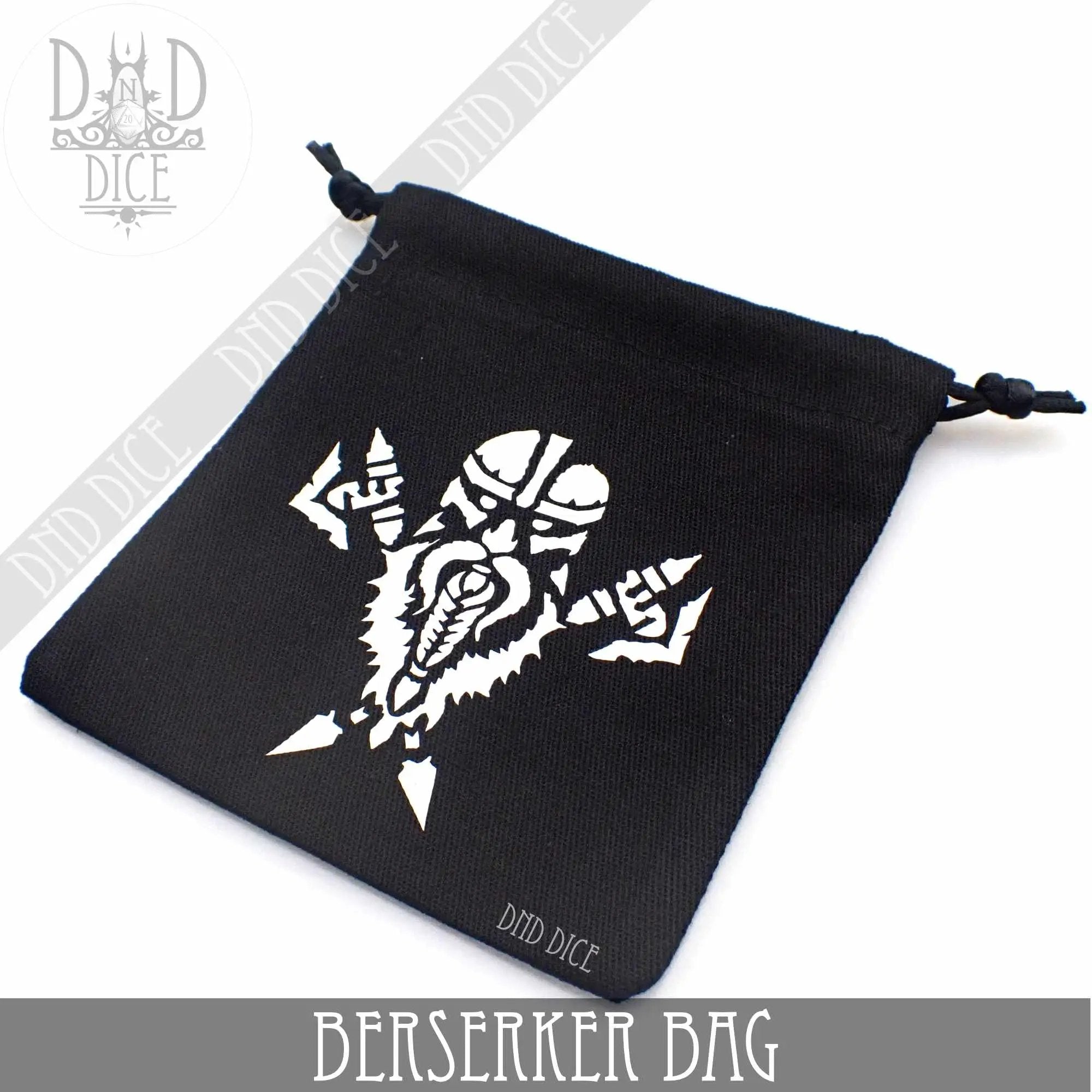 Dwarven Black & White Dice Bag by DNDDICE.COM