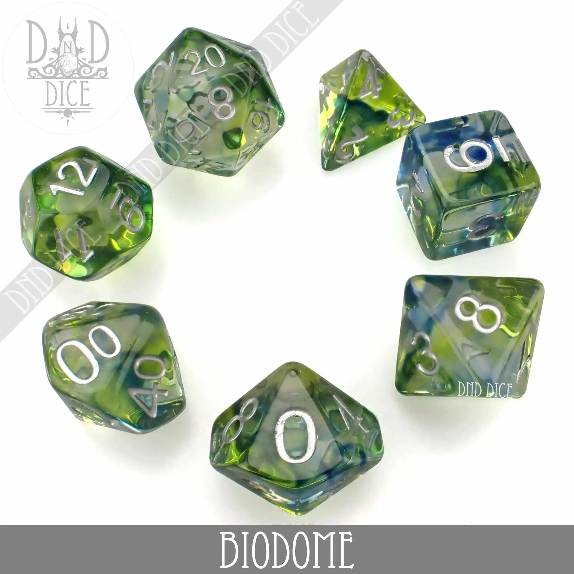 Biodome Dice Set by DNDDICE.COM