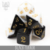Black Mirror Dice Set by DNDDICE.COM
