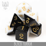 Black Mirror Dice Set by DNDDICE.COM