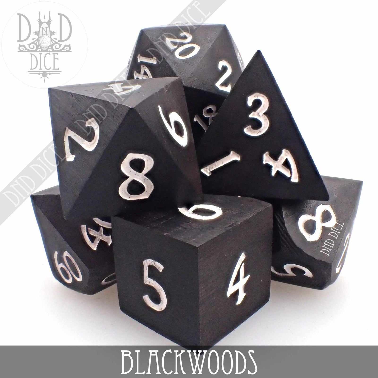 Blackwoods Wood Dice Set (Gift Box) by DNDDICE.COM