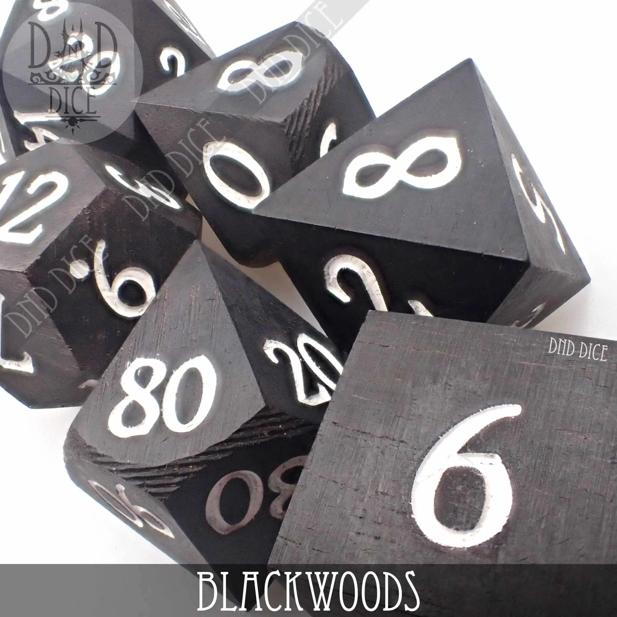 Blackwoods Wood Dice Set (Gift Box) by DNDDICE.COM