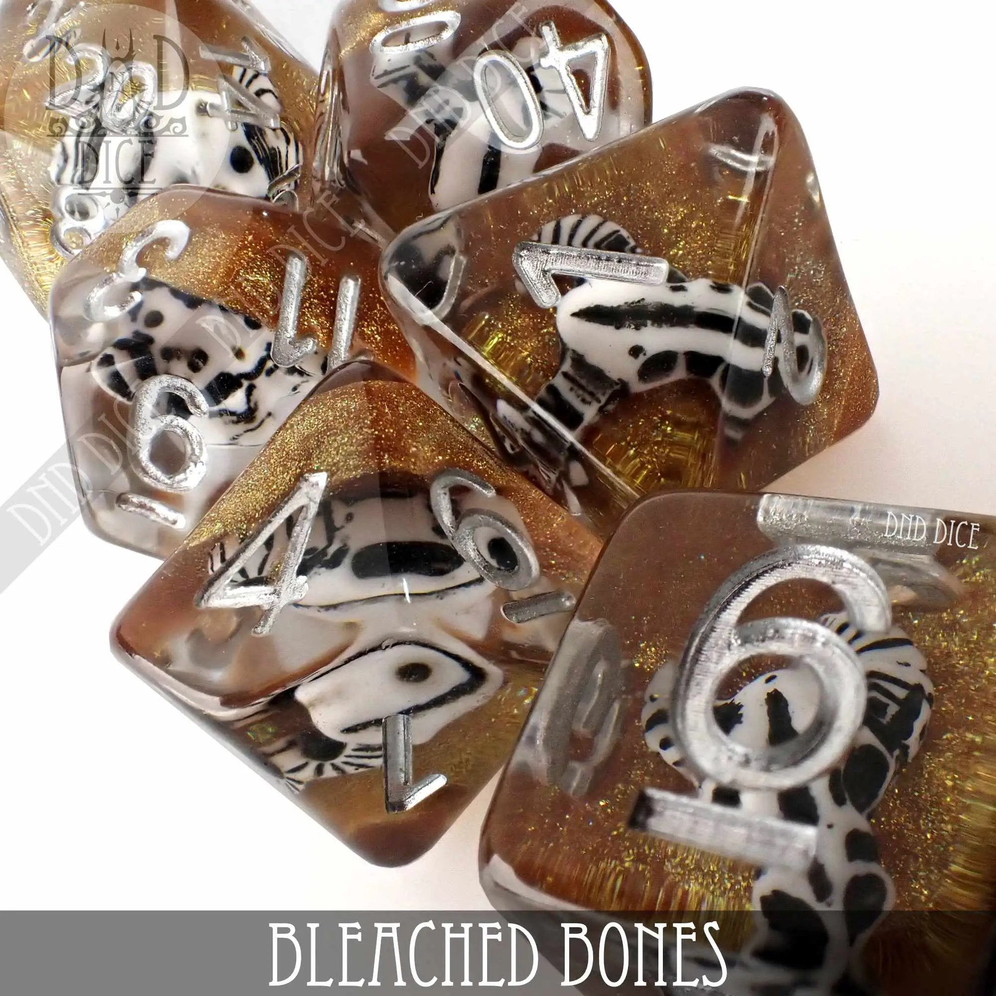 Bleached Bones Dice Set by DNDDICE.COM