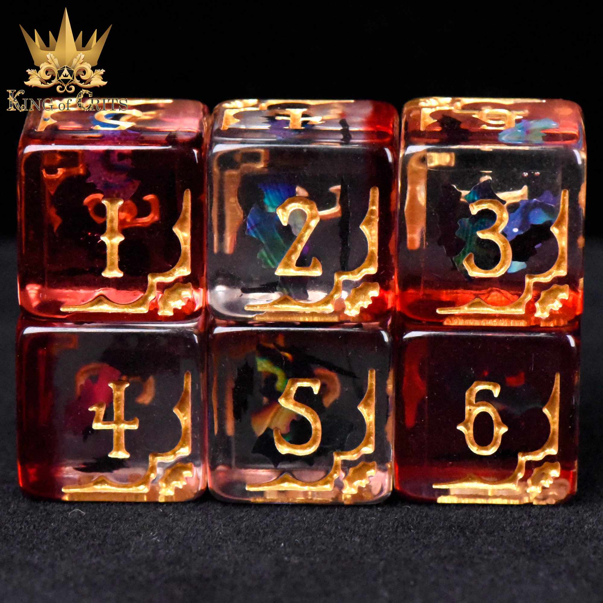 Blood Bats & Beyond 11 Dice Set by DNDDICE.COM