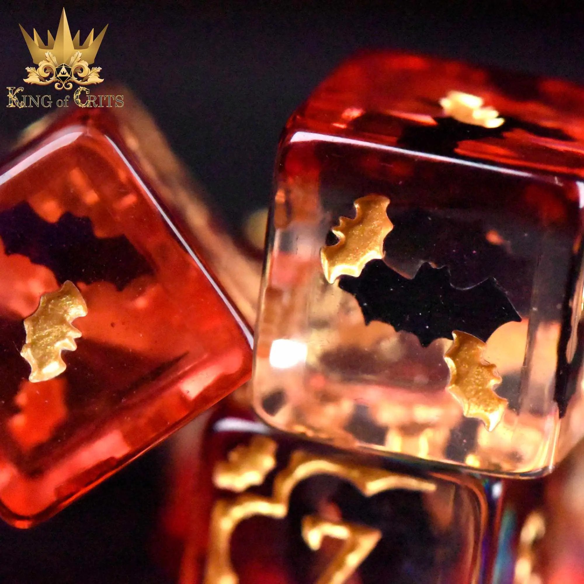 Blood Bats & Beyond 11 Dice Set by DNDDICE.COM