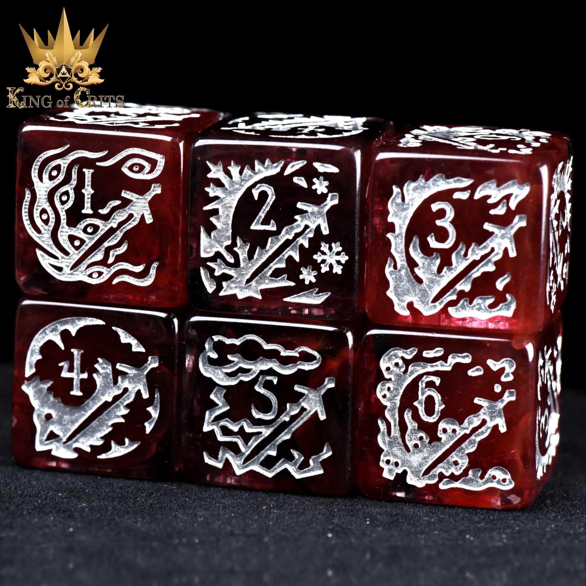 Blood Hunter 12 Dice Set by DNDDICE.COM