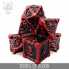 Bonds of Blood Metal Dice Set by DNDDICE.COM